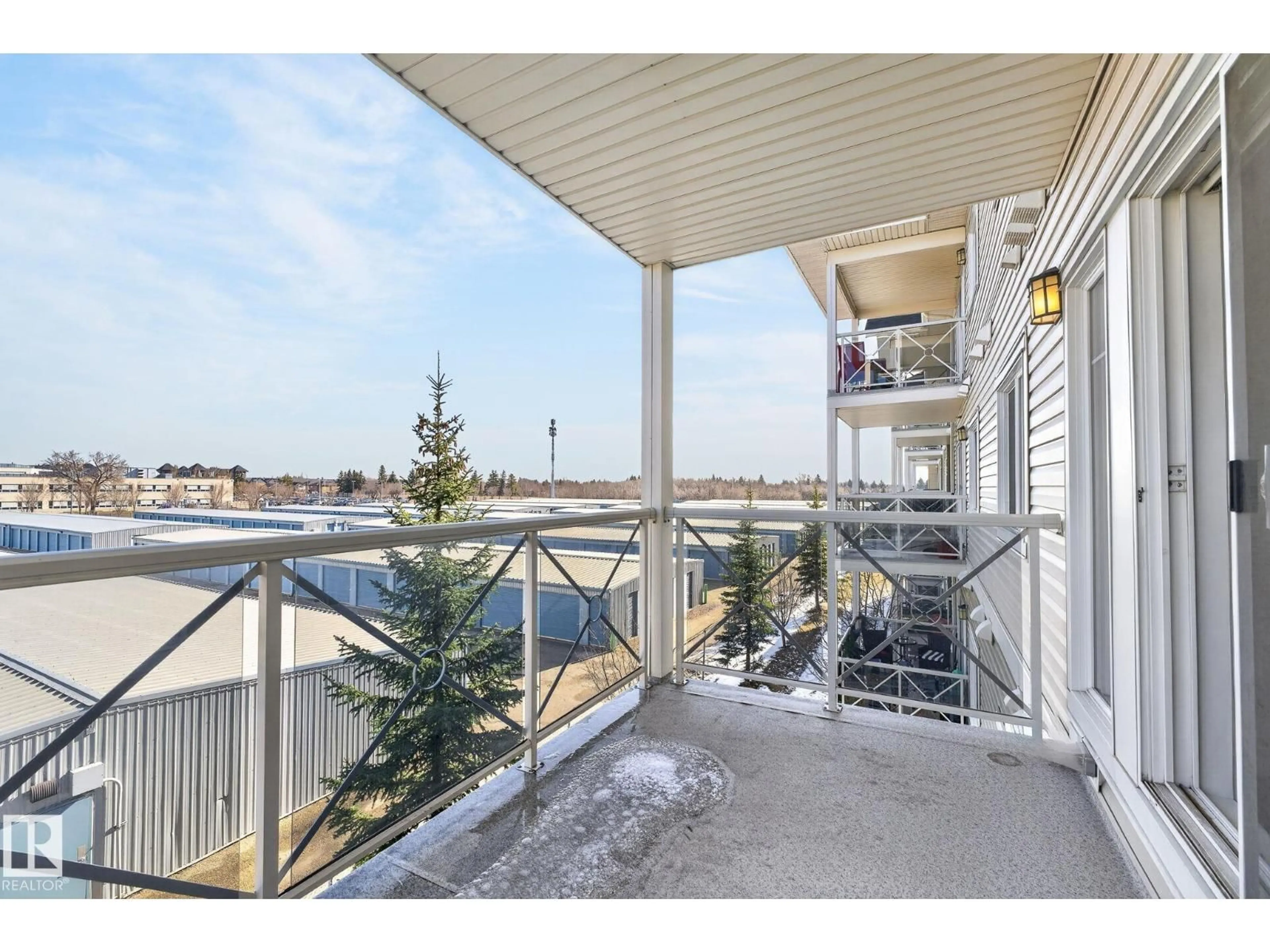 Patio, water/lake/river/ocean view for 309 - 12660 142 AV, Edmonton Alberta T5X0J5