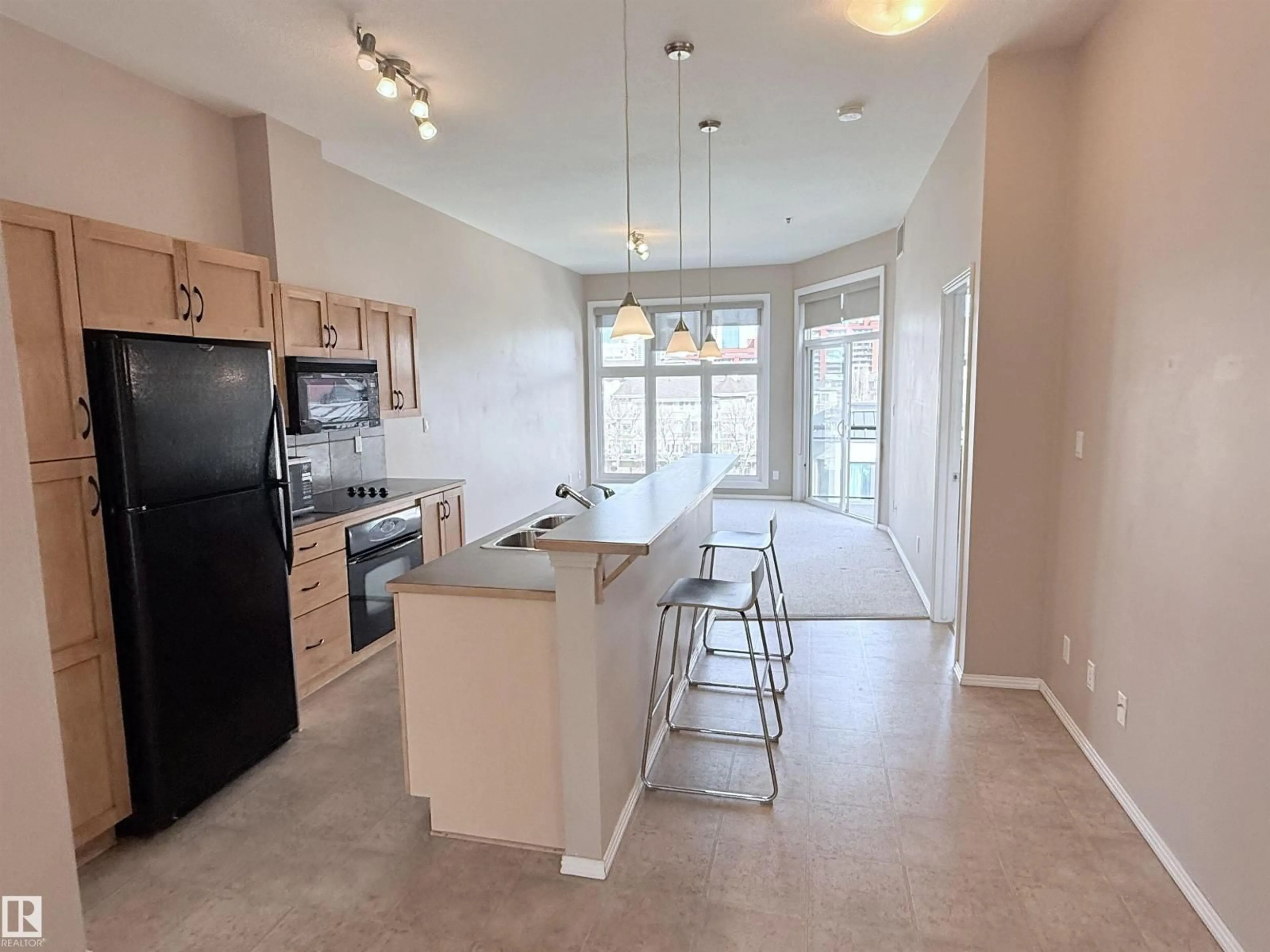 Open concept kitchen, unknown for #513 - 10147 112 ST, Edmonton Alberta T5K1M1