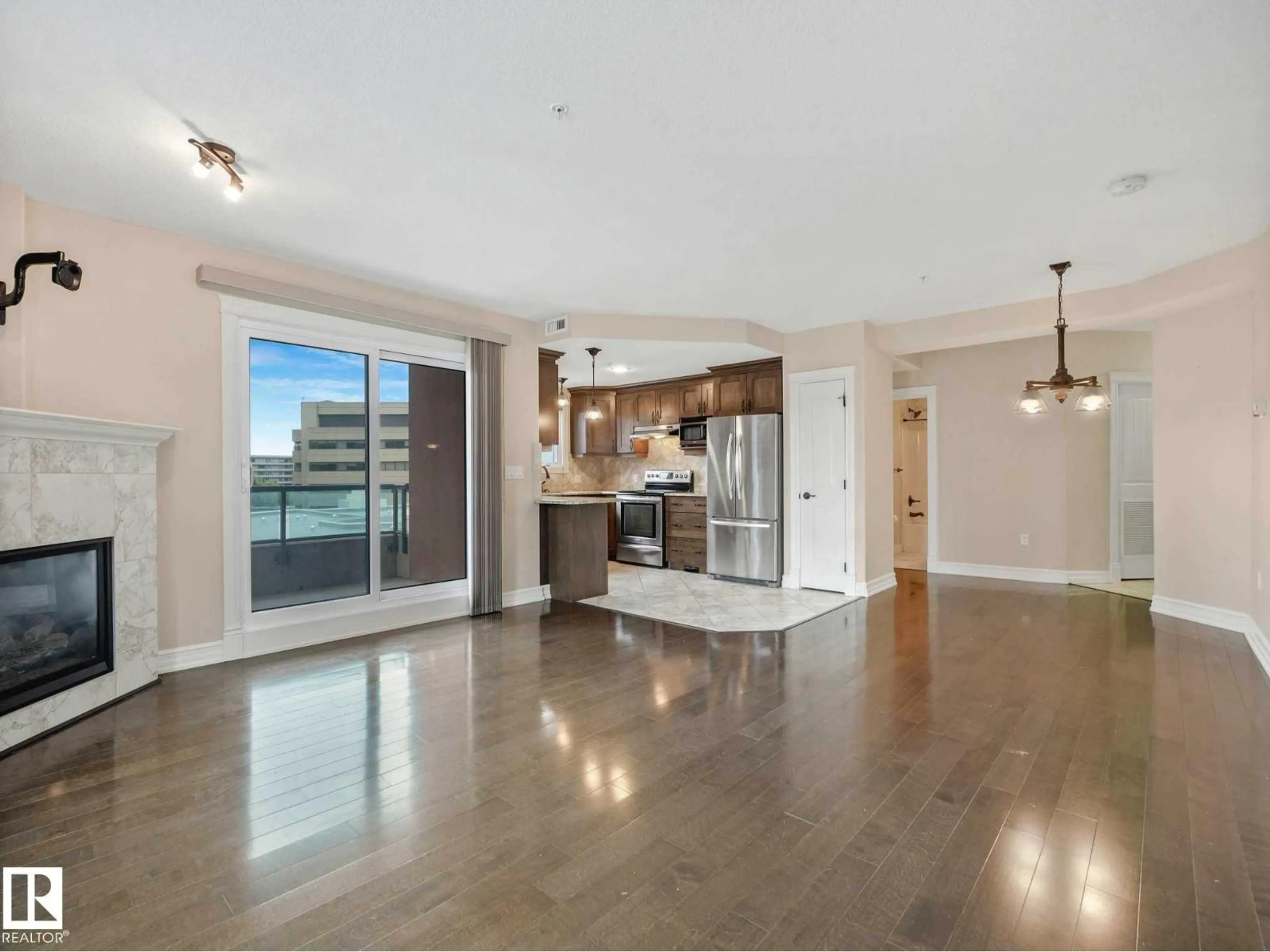 Open concept kitchen, unknown for 609 10142 111 ST NW, Edmonton Alberta T5K1K6