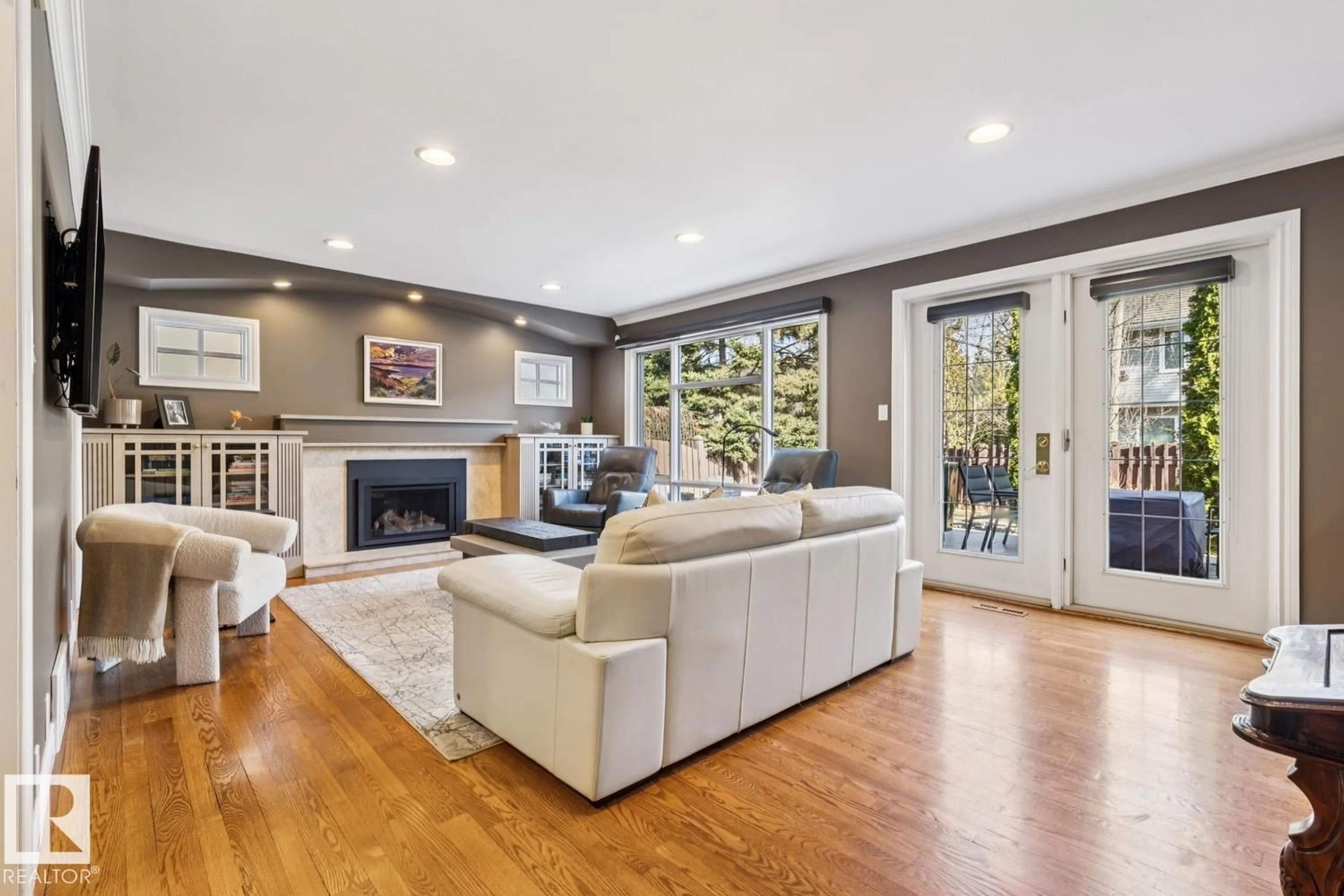 Living room with furniture, unknown for 701 ROMANIUK RD, Edmonton Alberta T6R1A4