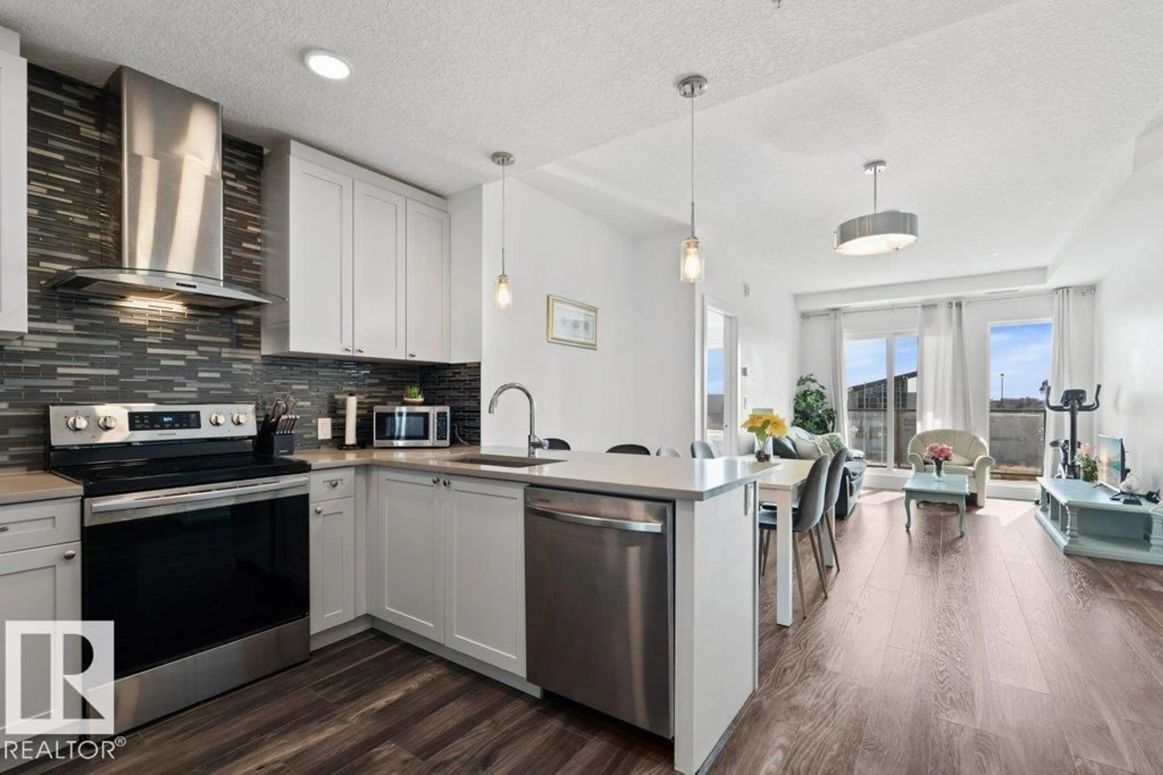 Open concept kitchen, unknown for #318 - 1316 WINDERMERE WY, Edmonton Alberta T6W2J3