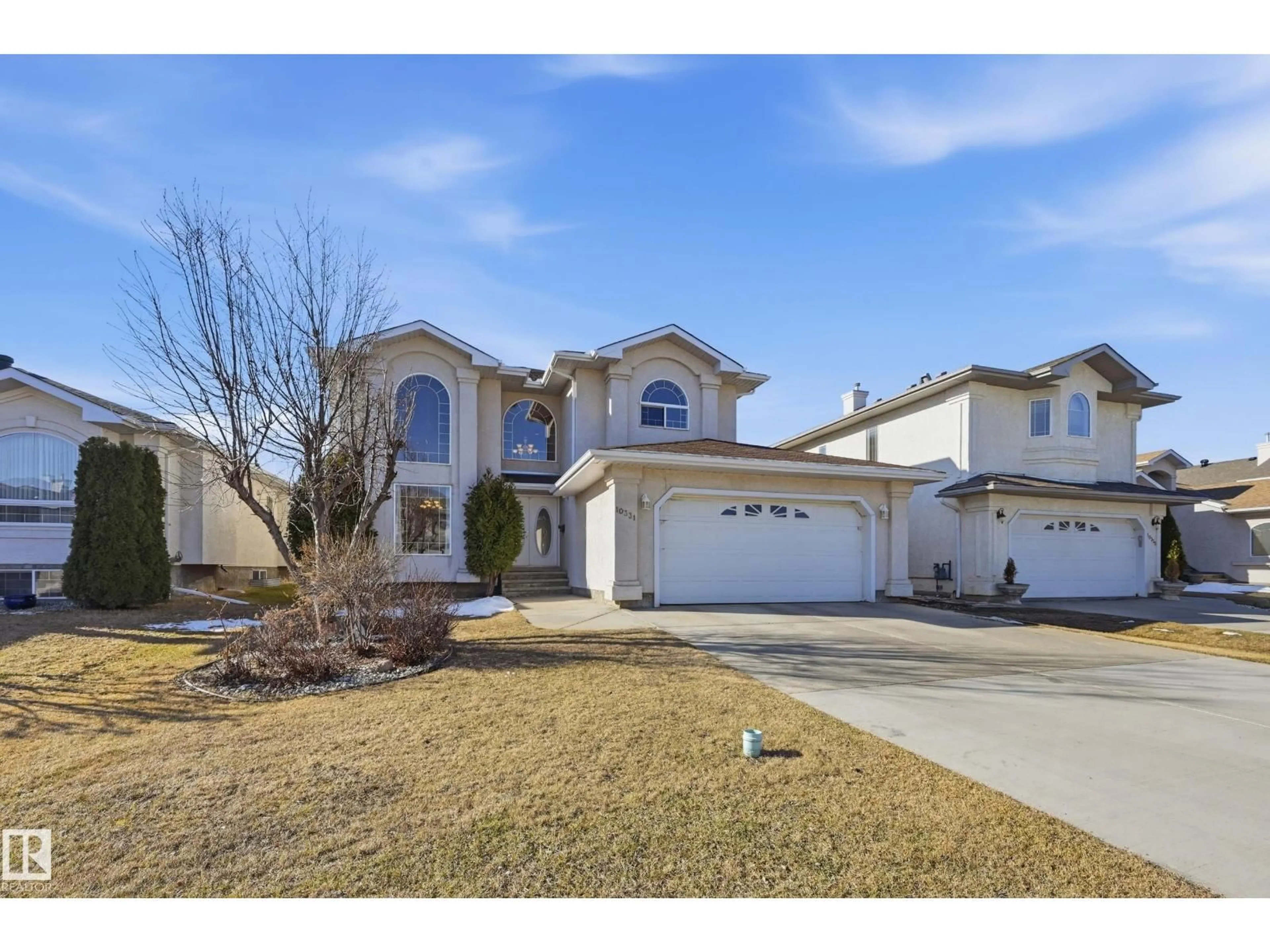 A pic from outside/outdoor area/front of a property/back of a property/a pic from drone, street for NW - 10331 156 AV, Edmonton Alberta T5X6B4