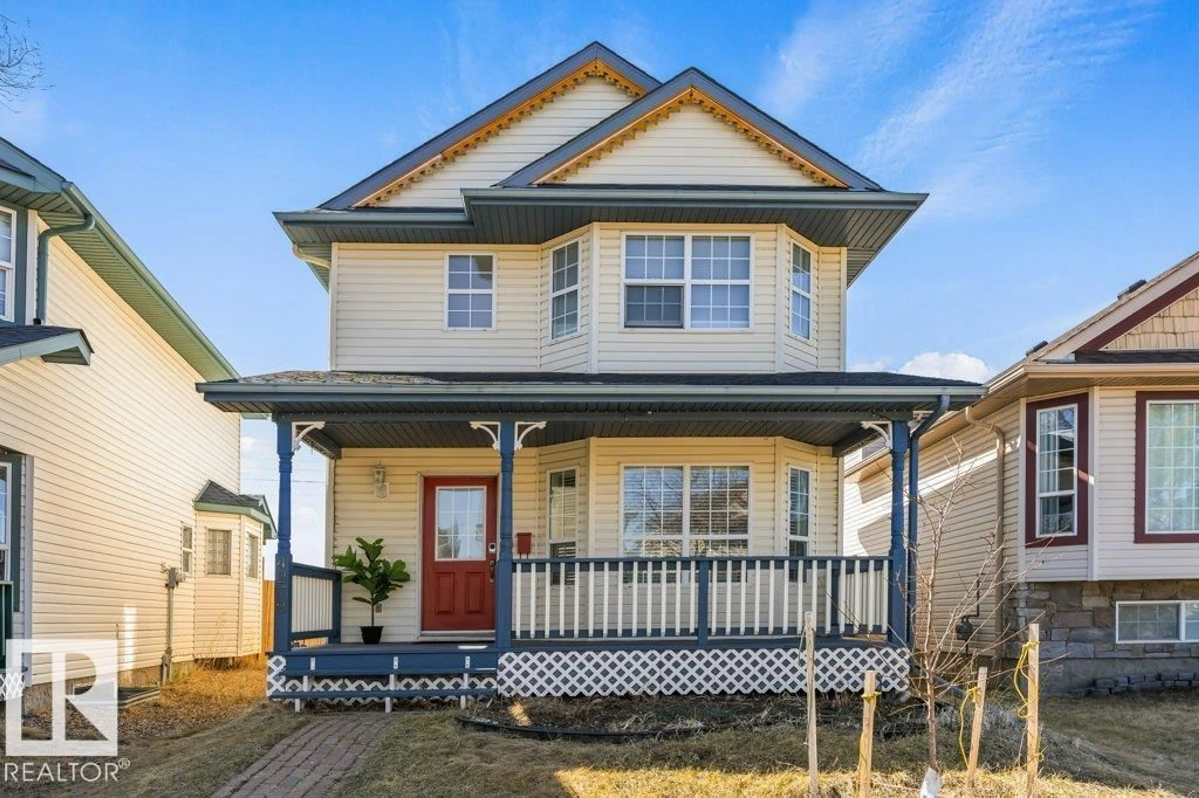 Home with vinyl exterior material, street for 4272 24 ST, Edmonton Alberta T5T1L9