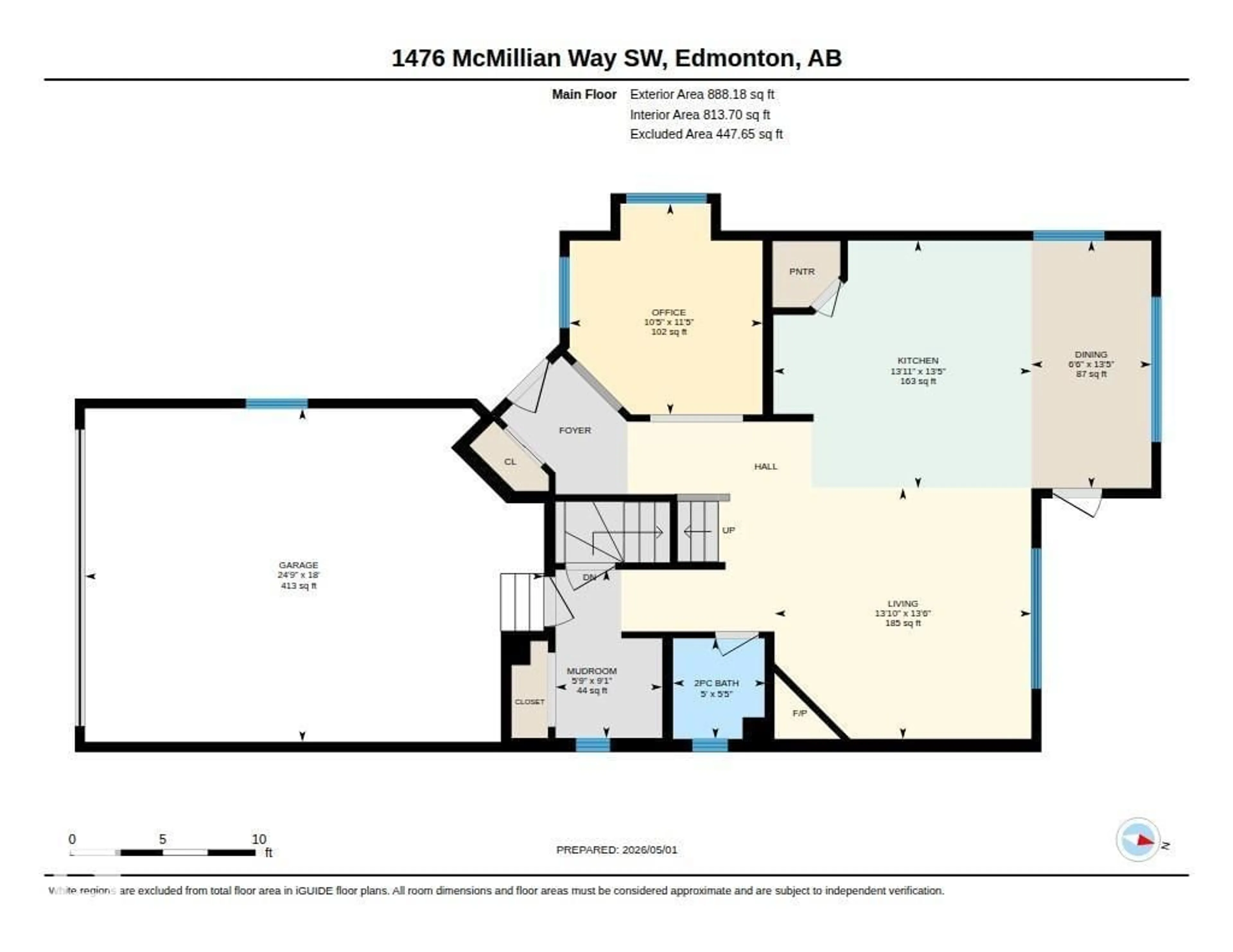 Floor plan for 1476 MCMILLIAN WY, Edmonton Alberta T6W1V4