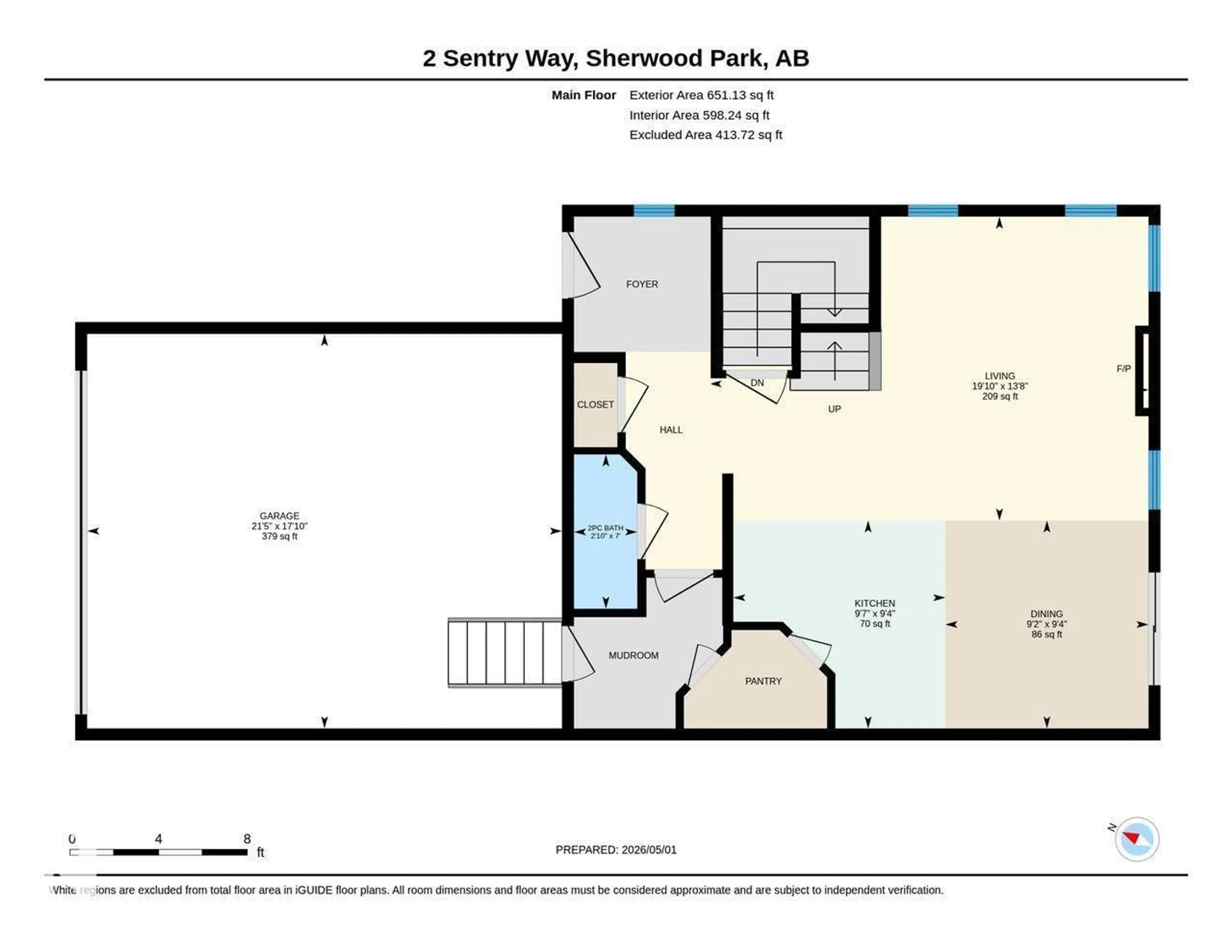 Floor plan for 2 SENTRY WY, Sherwood Park Alberta T8H1A9