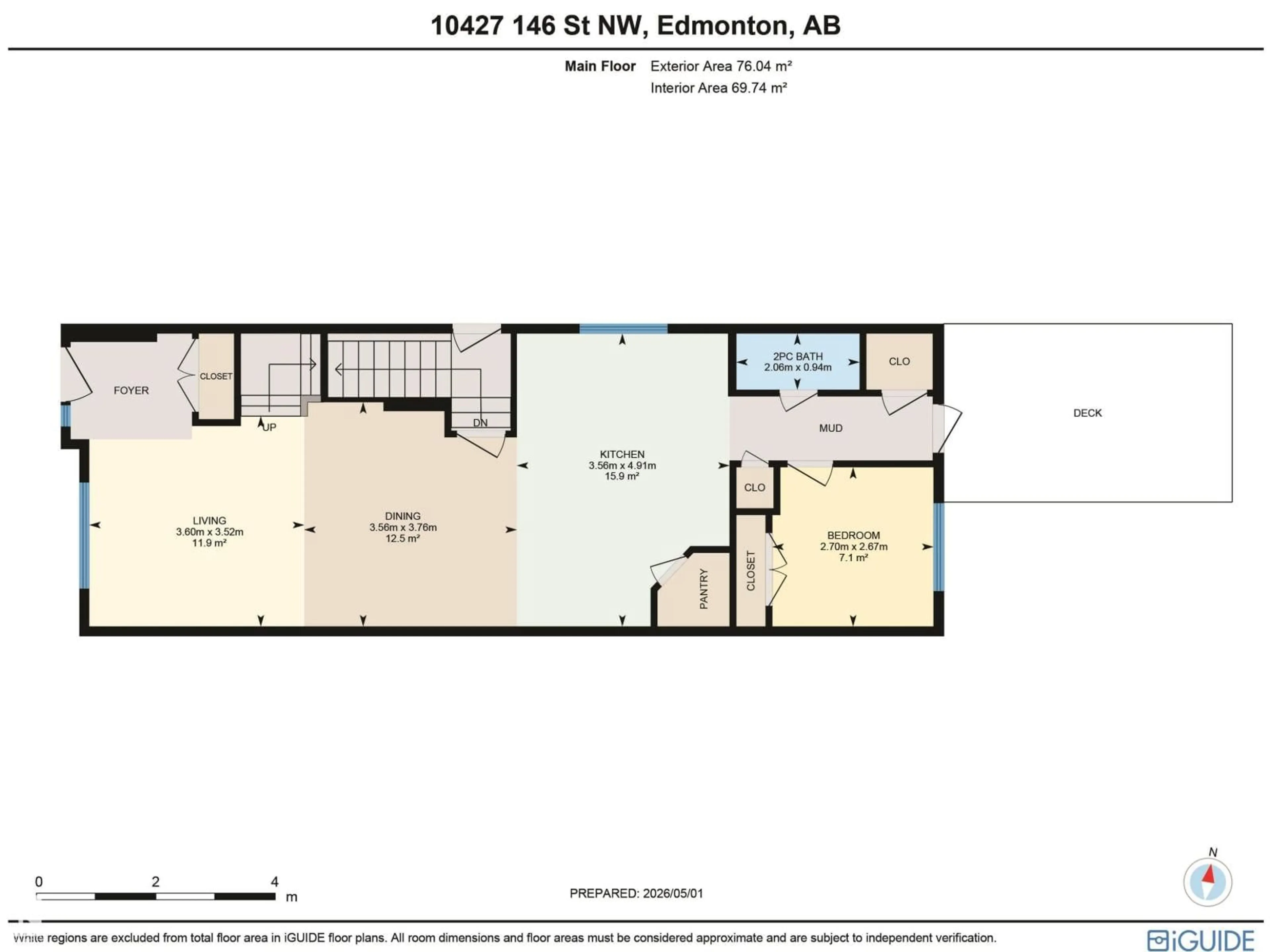 Floor plan for NW - 10427 146 ST, Edmonton Alberta T5N3A5