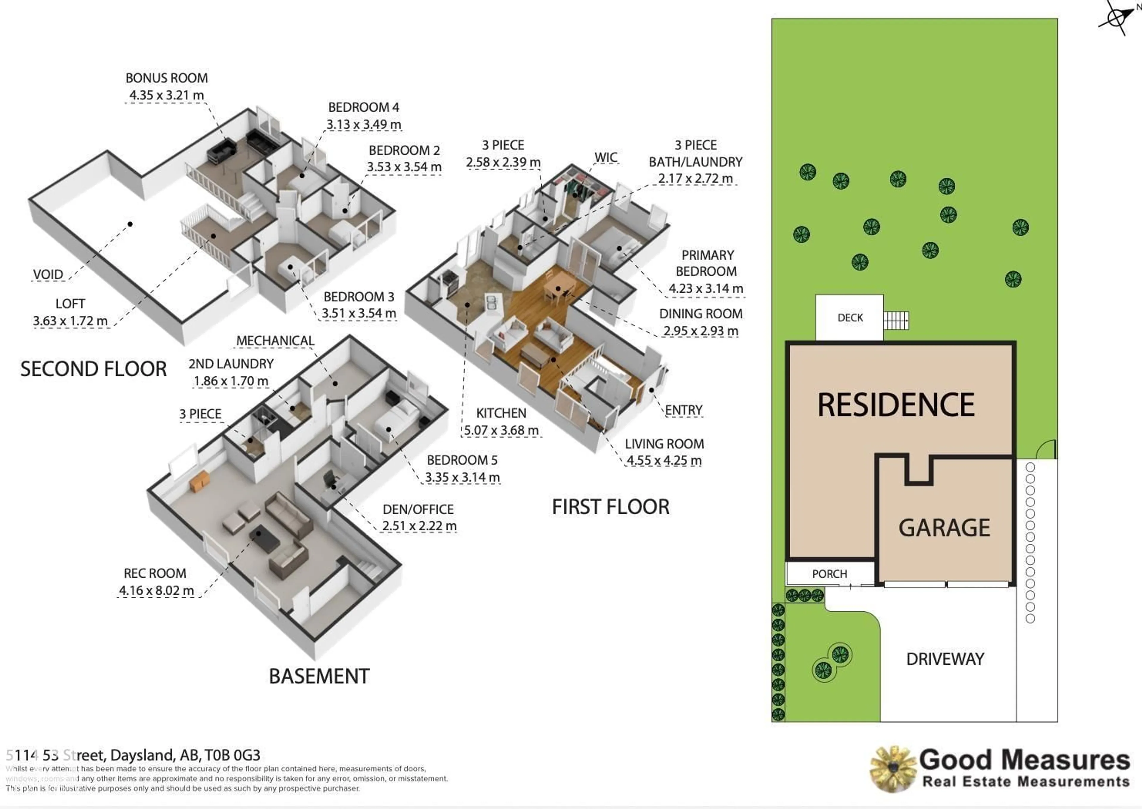 Floor plan for 5114 53 ST, Daysland Alberta T0B1A0