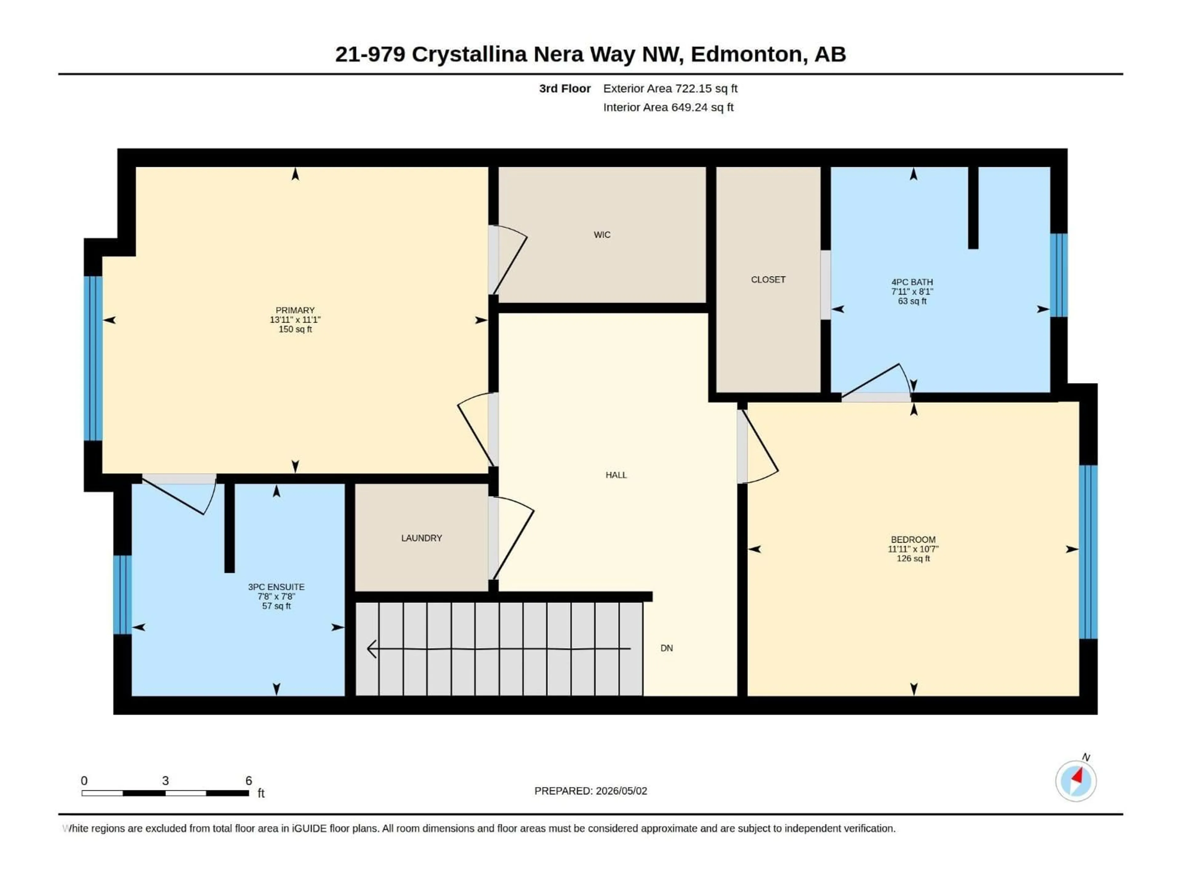 Floor plan for #21 - 979 CRYSTALLINA NERA WY, Edmonton Alberta T5Z0S3