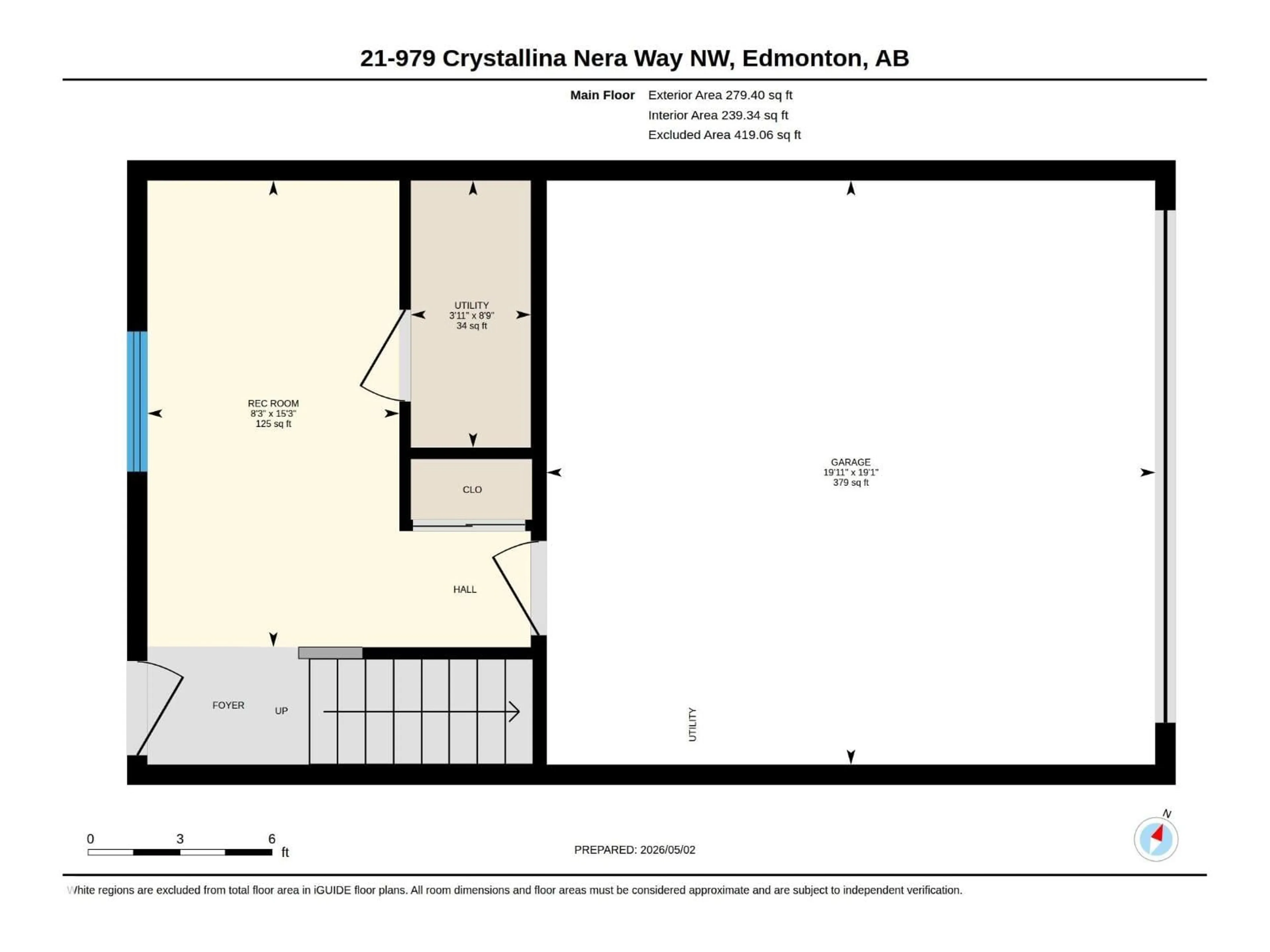 Unknown for #21 - 979 CRYSTALLINA NERA WY, Edmonton Alberta T5Z0S3