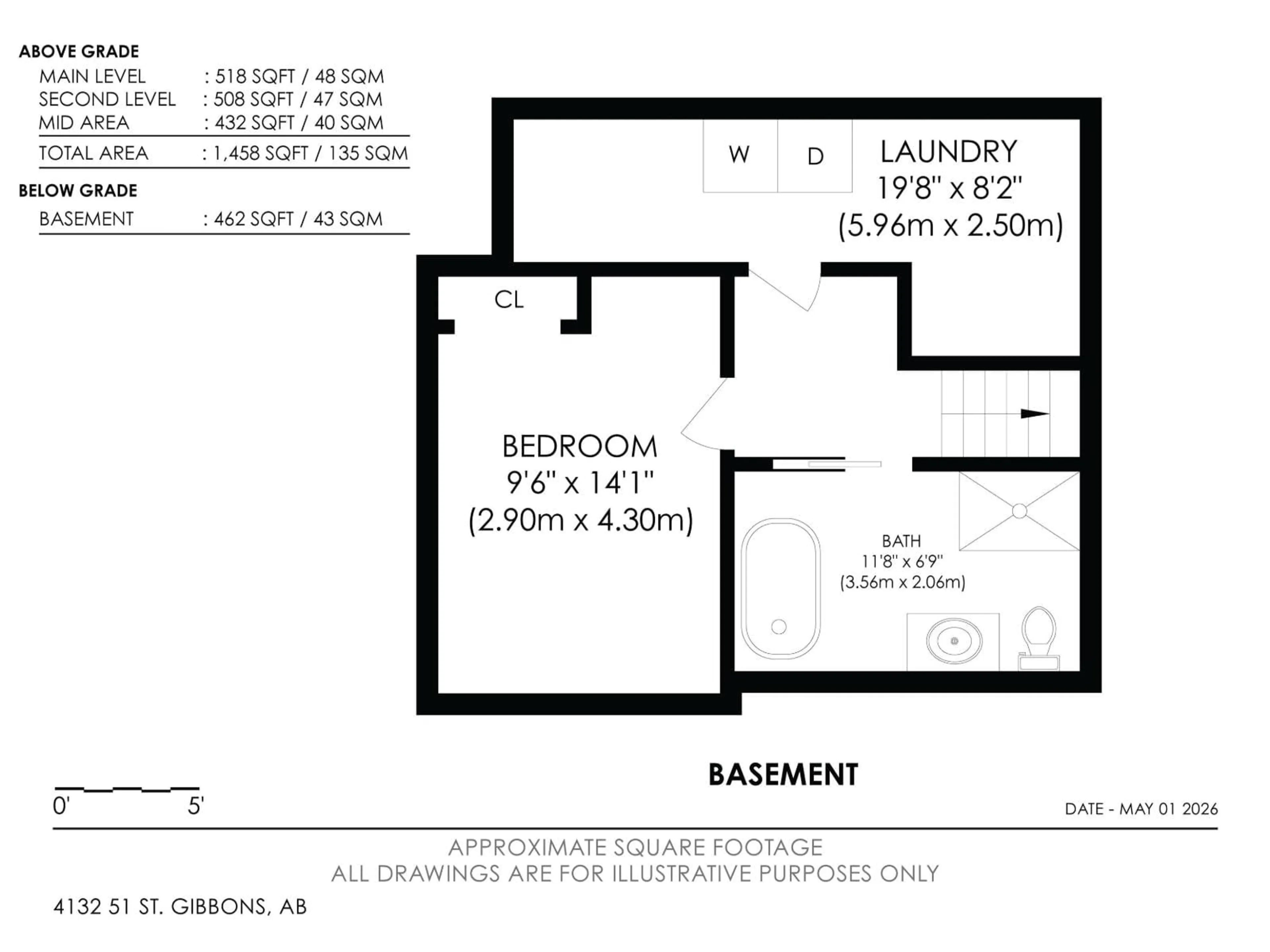 Floor plan for 4132 51 ST, Gibbons Alberta T0A1N0