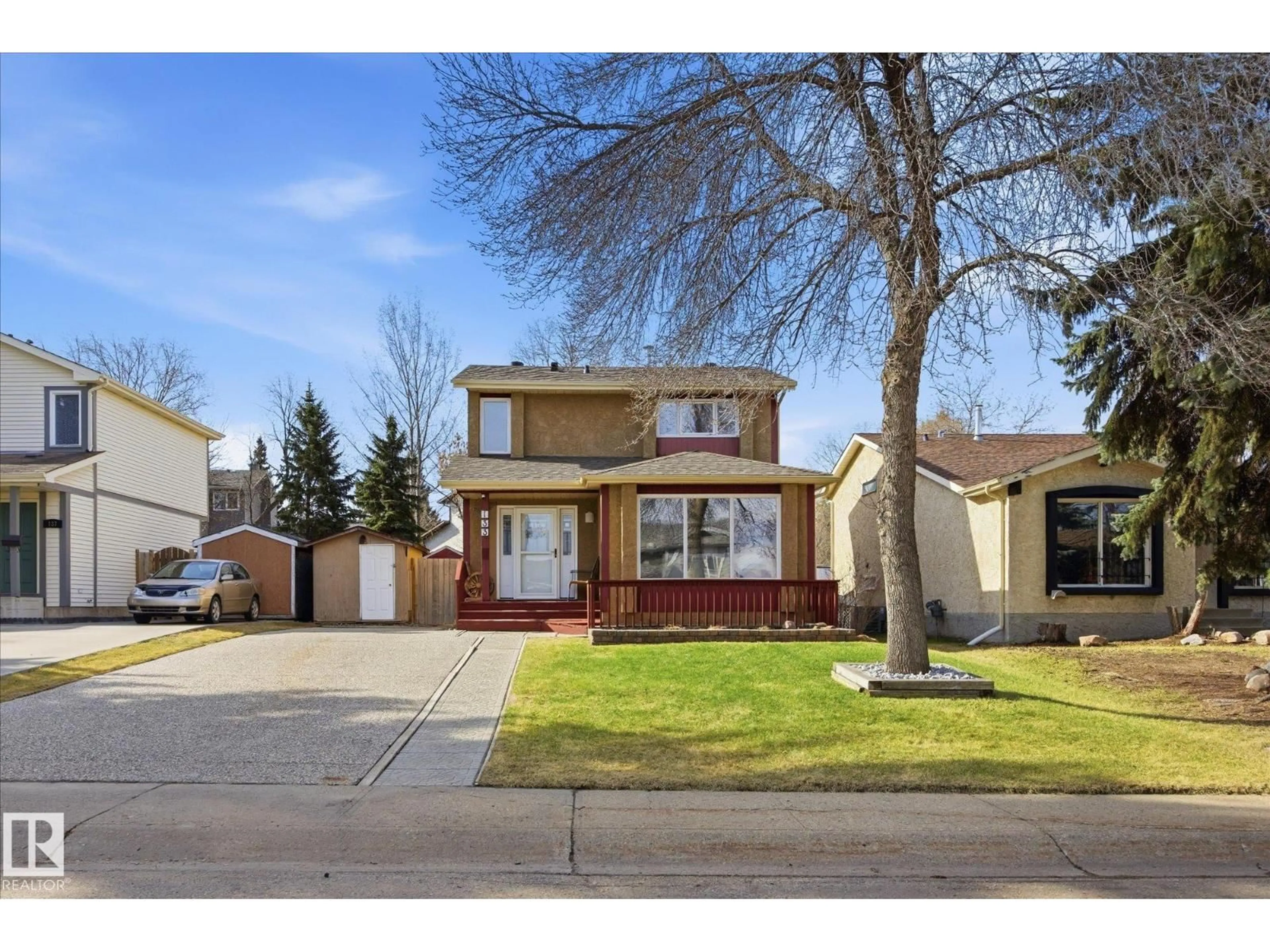 Home with brick exterior material, street for 133 GREENWOOD DR, Spruce Grove Alberta T7X1X8