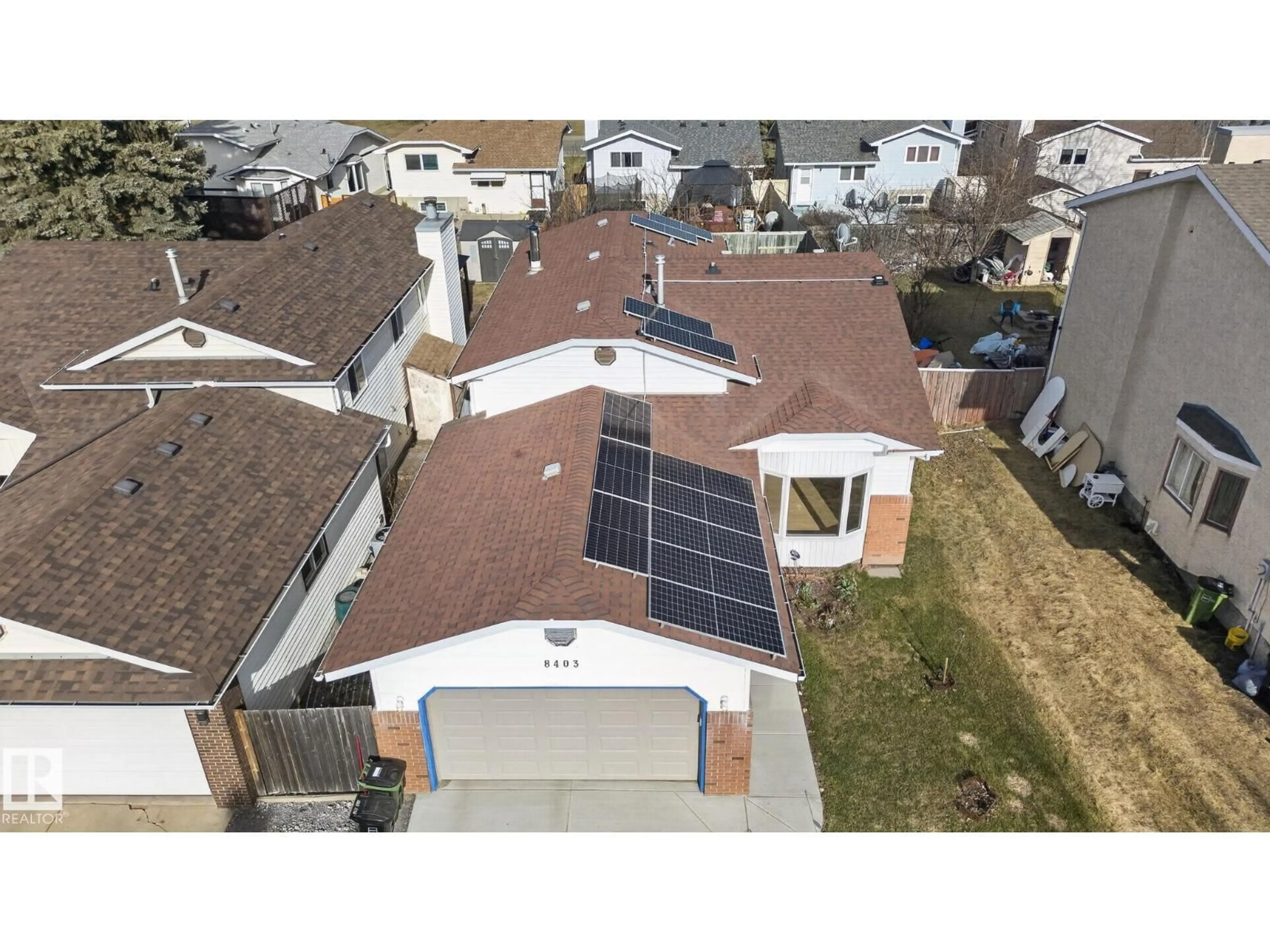 A pic from outside/outdoor area/front of a property/back of a property/a pic from drone, street for 8403 190 ST, Edmonton Alberta T5T4Z7
