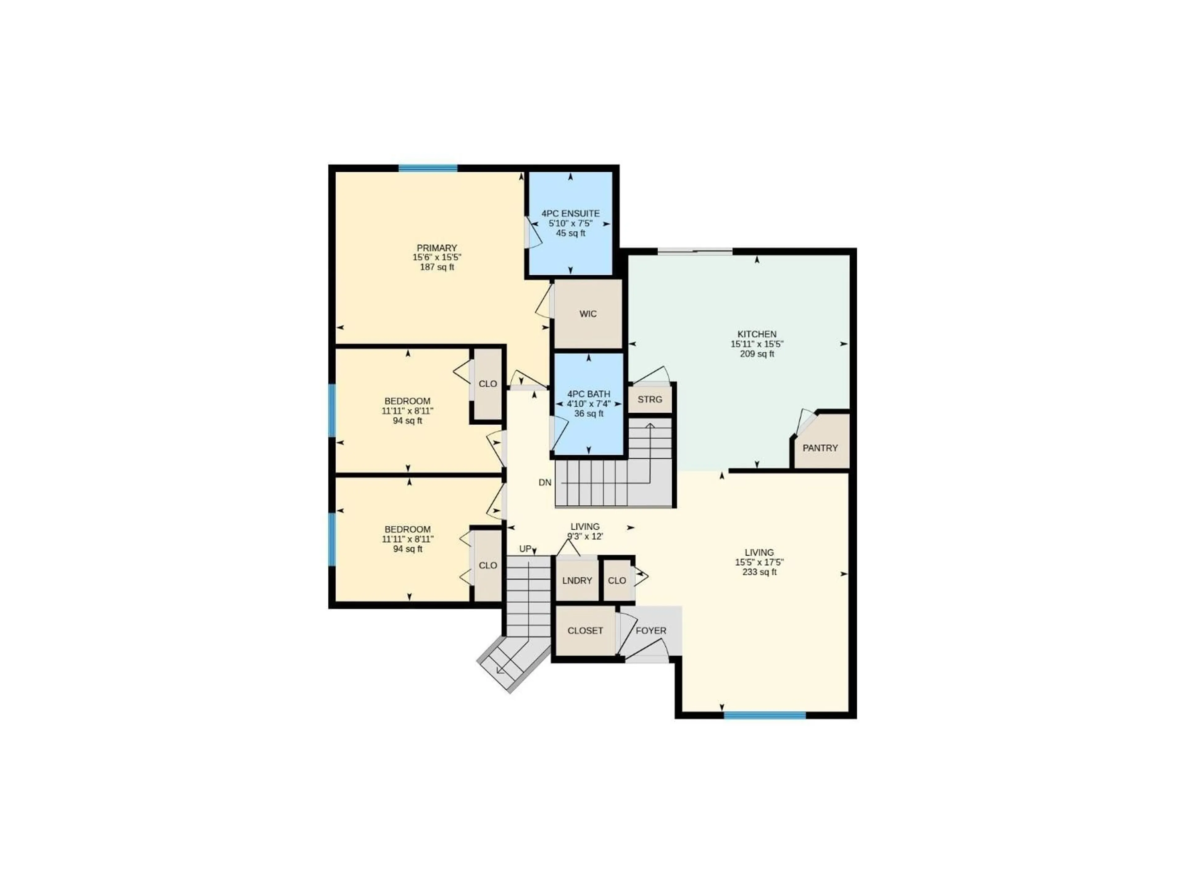 Floor plan for 18 FIR CO, Cold Lake Alberta T9M0A8