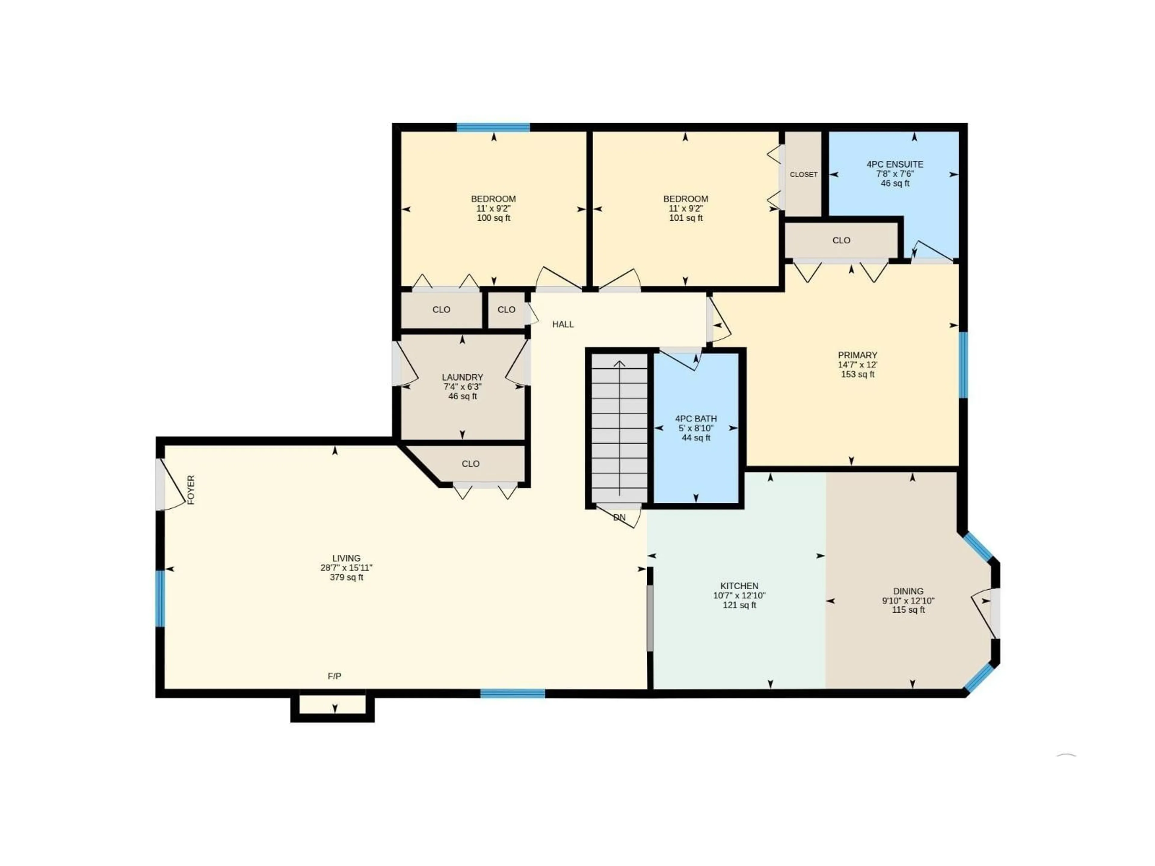 Floor plan for 2620 LAKE AV, Cold Lake Alberta T9M0A1