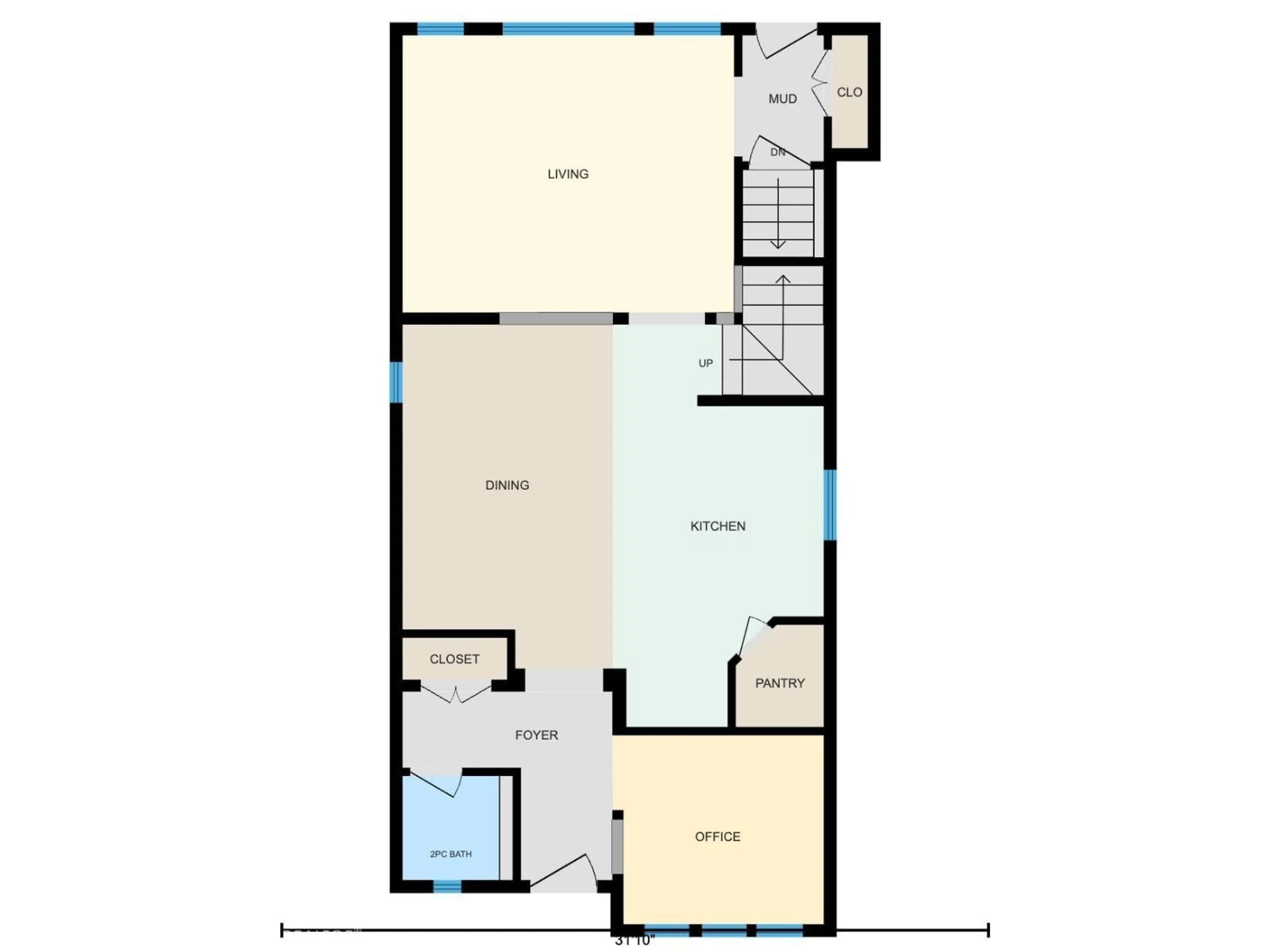 Floor plan for 6912 22 AV, Edmonton Alberta T6X0V4