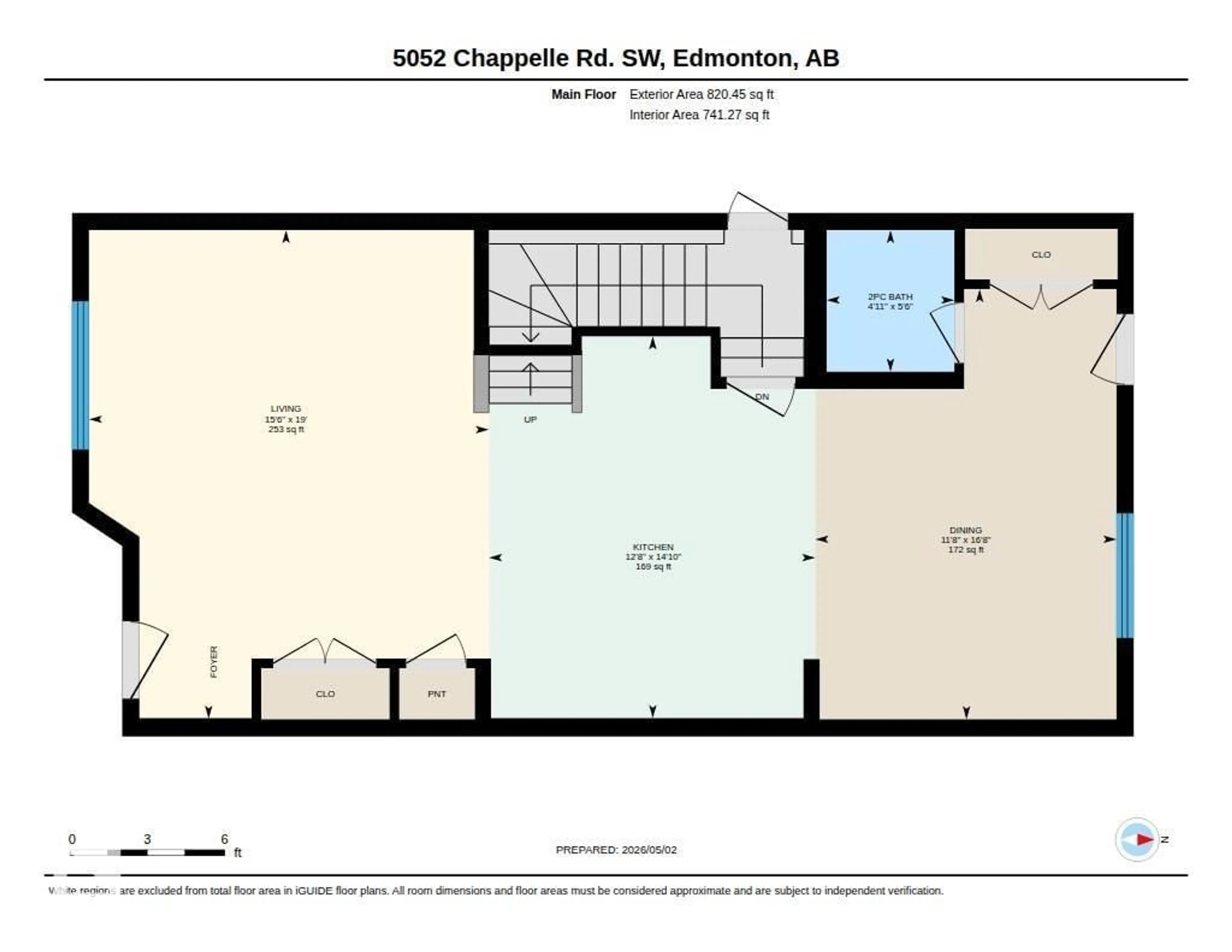 Floor plan for 5052 CHAPPELLE RD, Edmonton Alberta T6W4H7