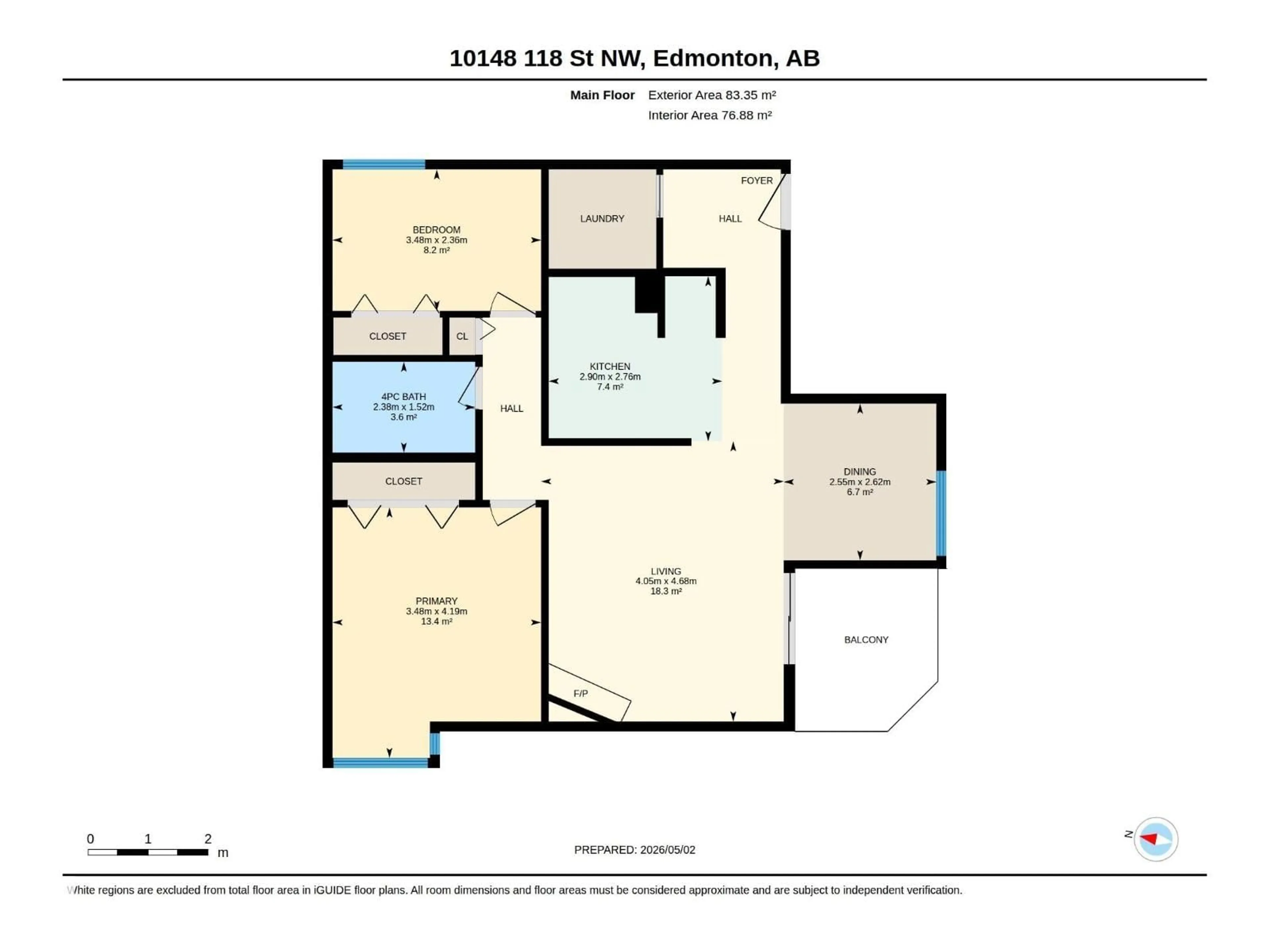 Floor plan for #104 - 10148 118 ST, Edmonton Alberta T5K1Y4