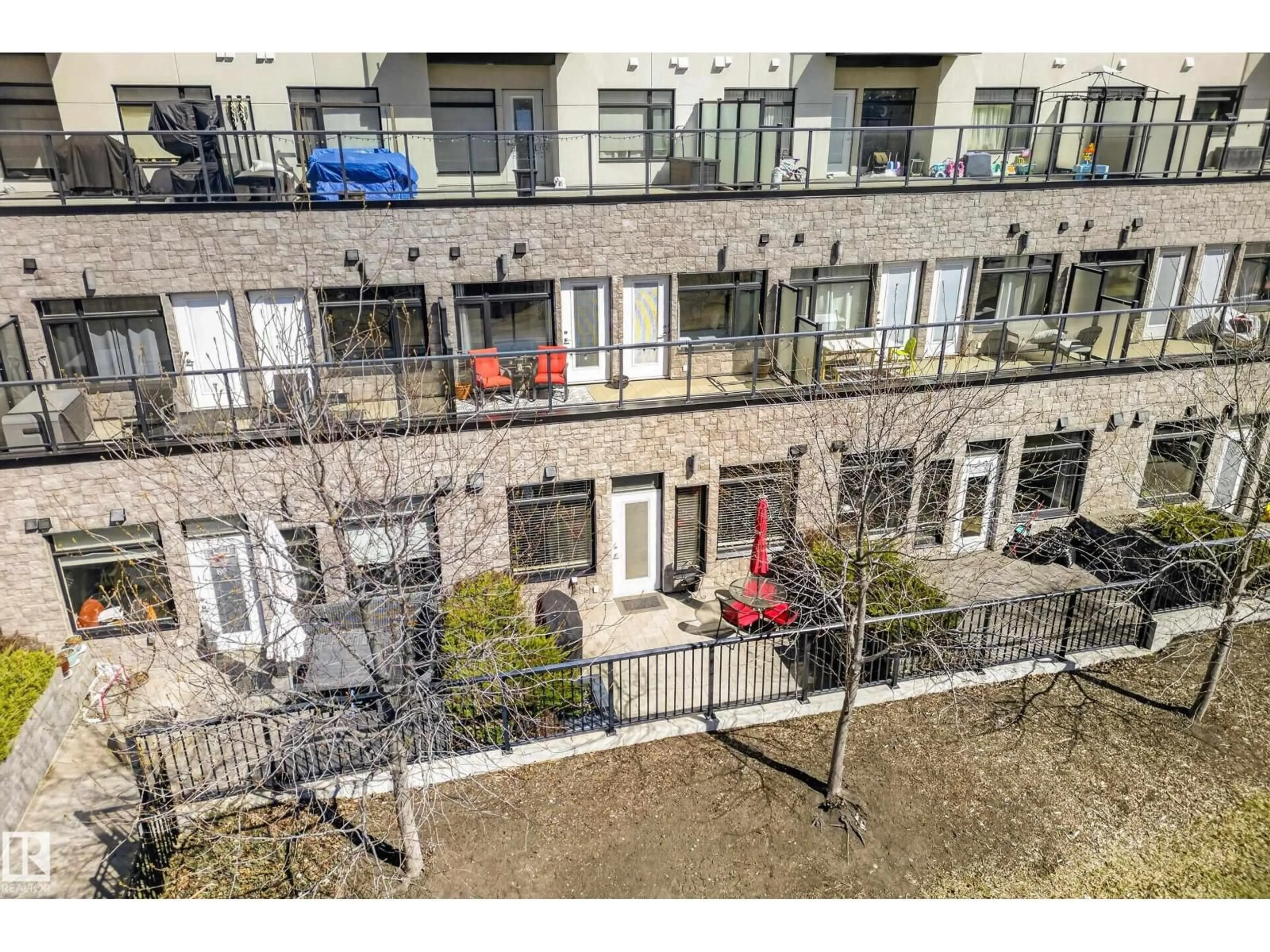 A pic from outside/outdoor area/front of a property/back of a property/a pic from drone, city buildings view from balcony for #109 - 5151 WINDERMERE BV, Edmonton Alberta T6W2K4