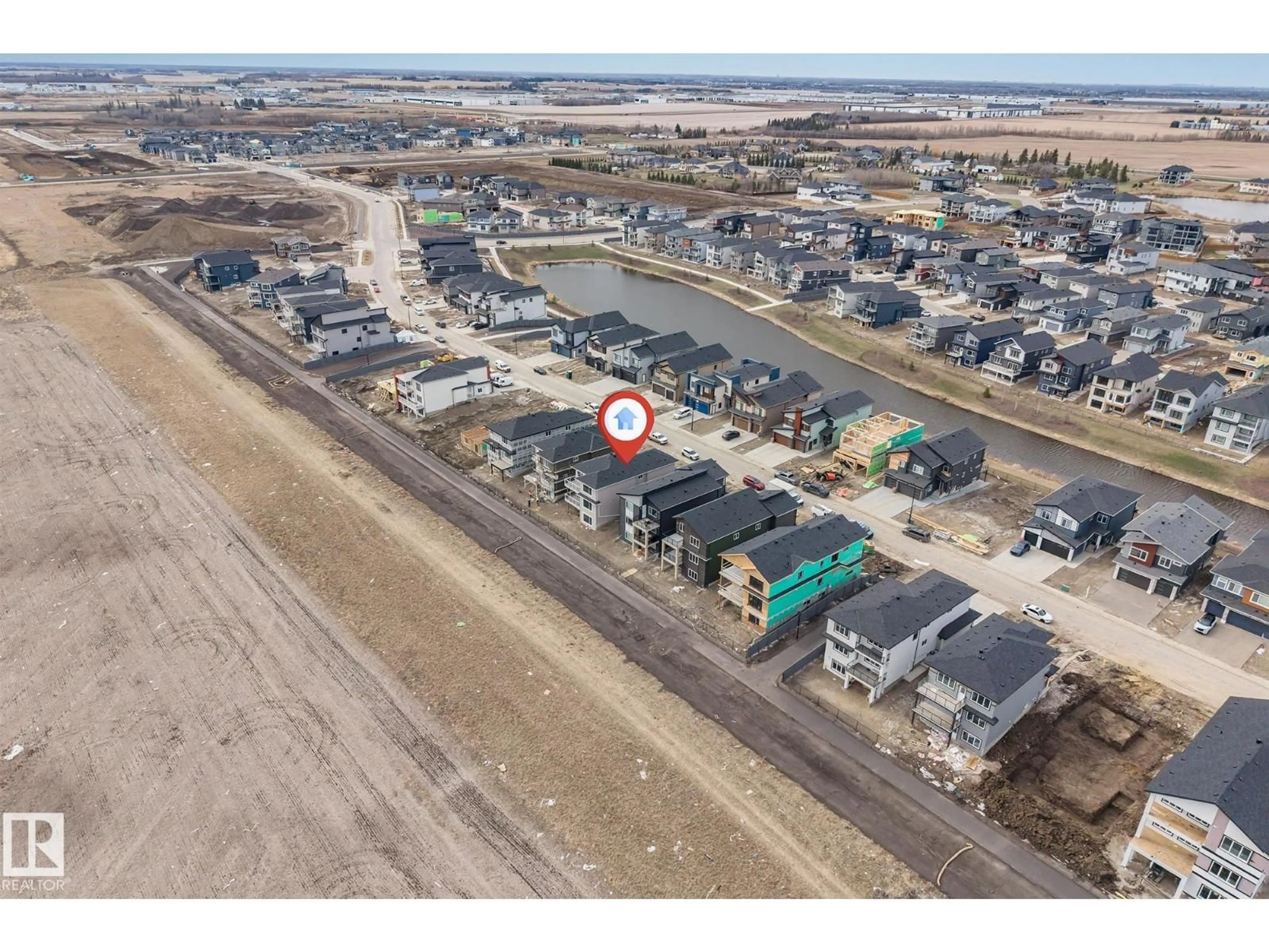 A pic from outside/outdoor area/front of a property/back of a property/a pic from drone, street for 2637 64 AV, Rural Leduc County Alberta T4X0H6