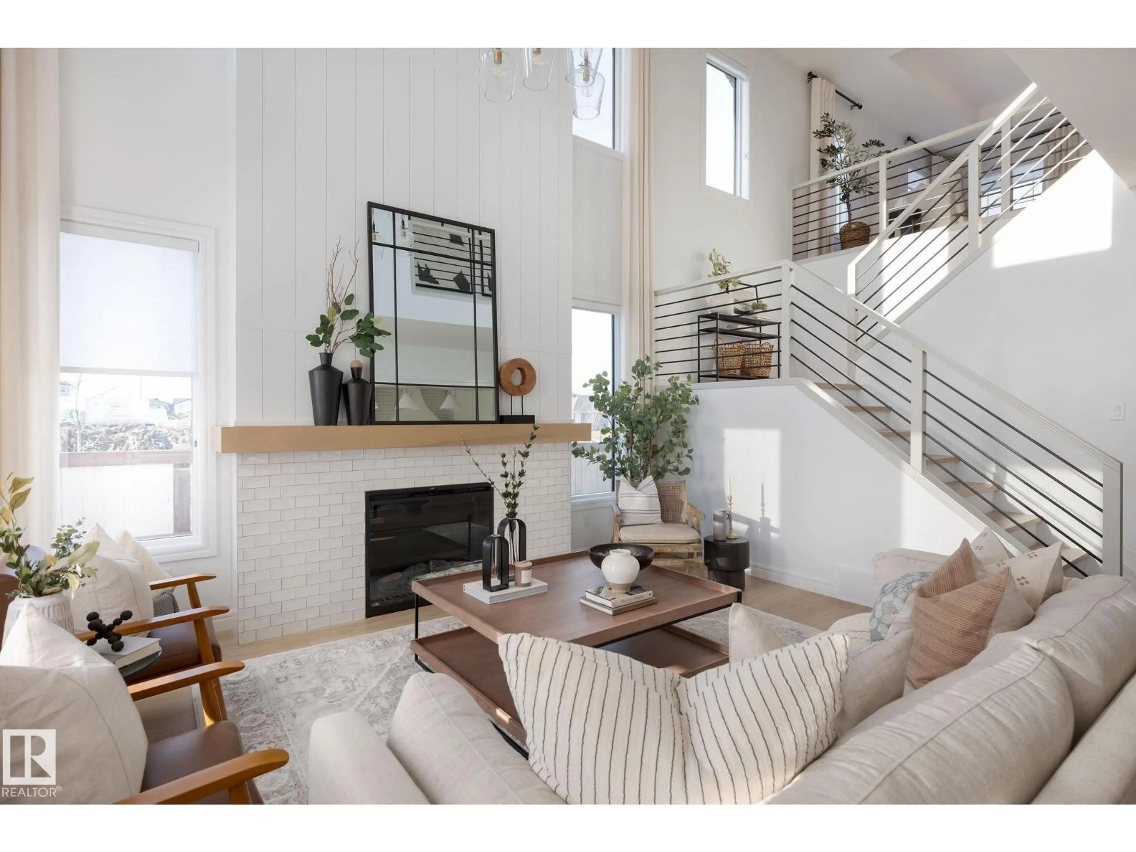 Living room with furniture, unknown for 214 SEDUM WY, Sherwood Park Alberta T8H2Y7