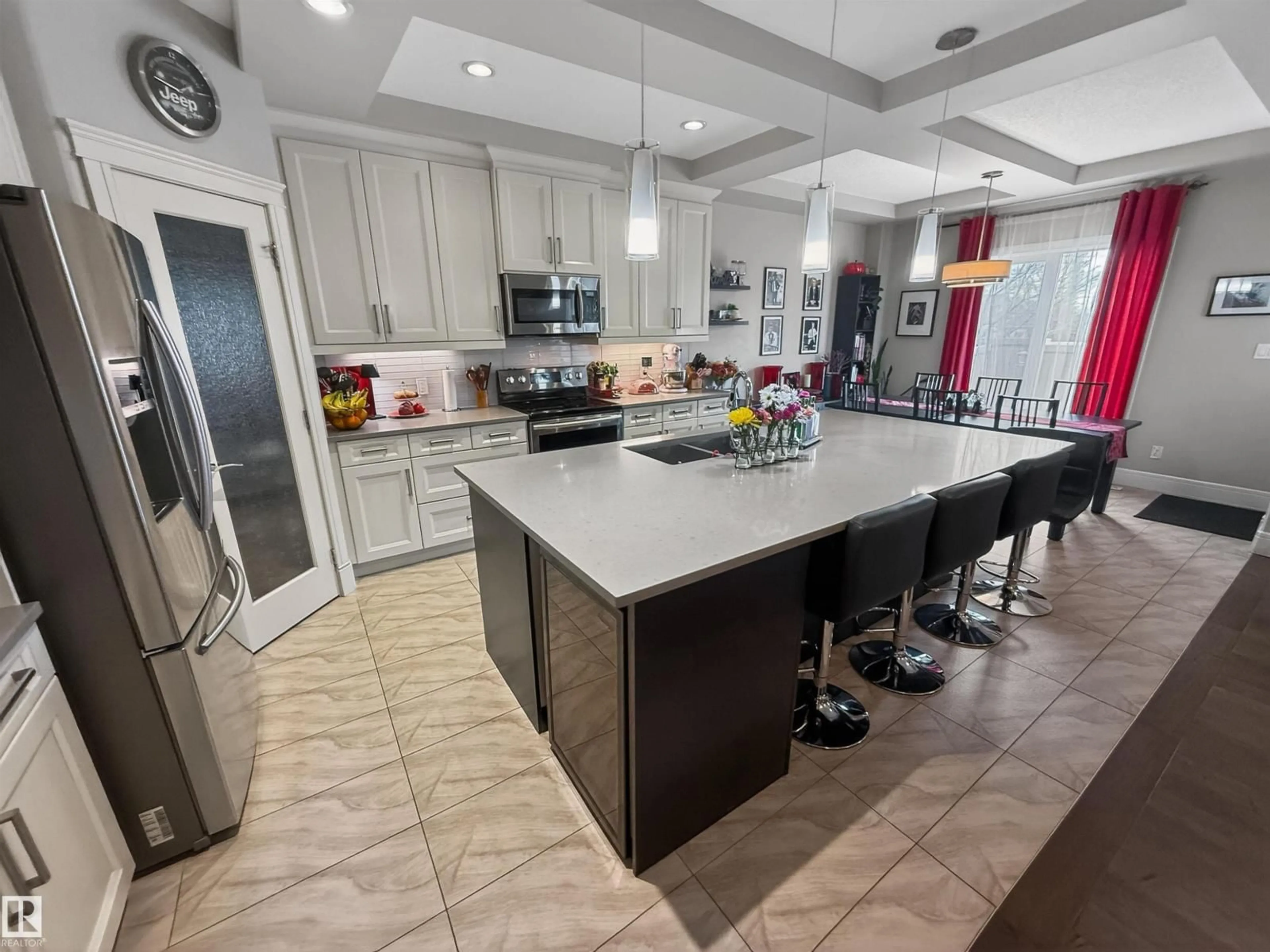 Open concept kitchen, ceramic/tile floor for 23 DILLWORTH CR, Spruce Grove Alberta T7X0E6