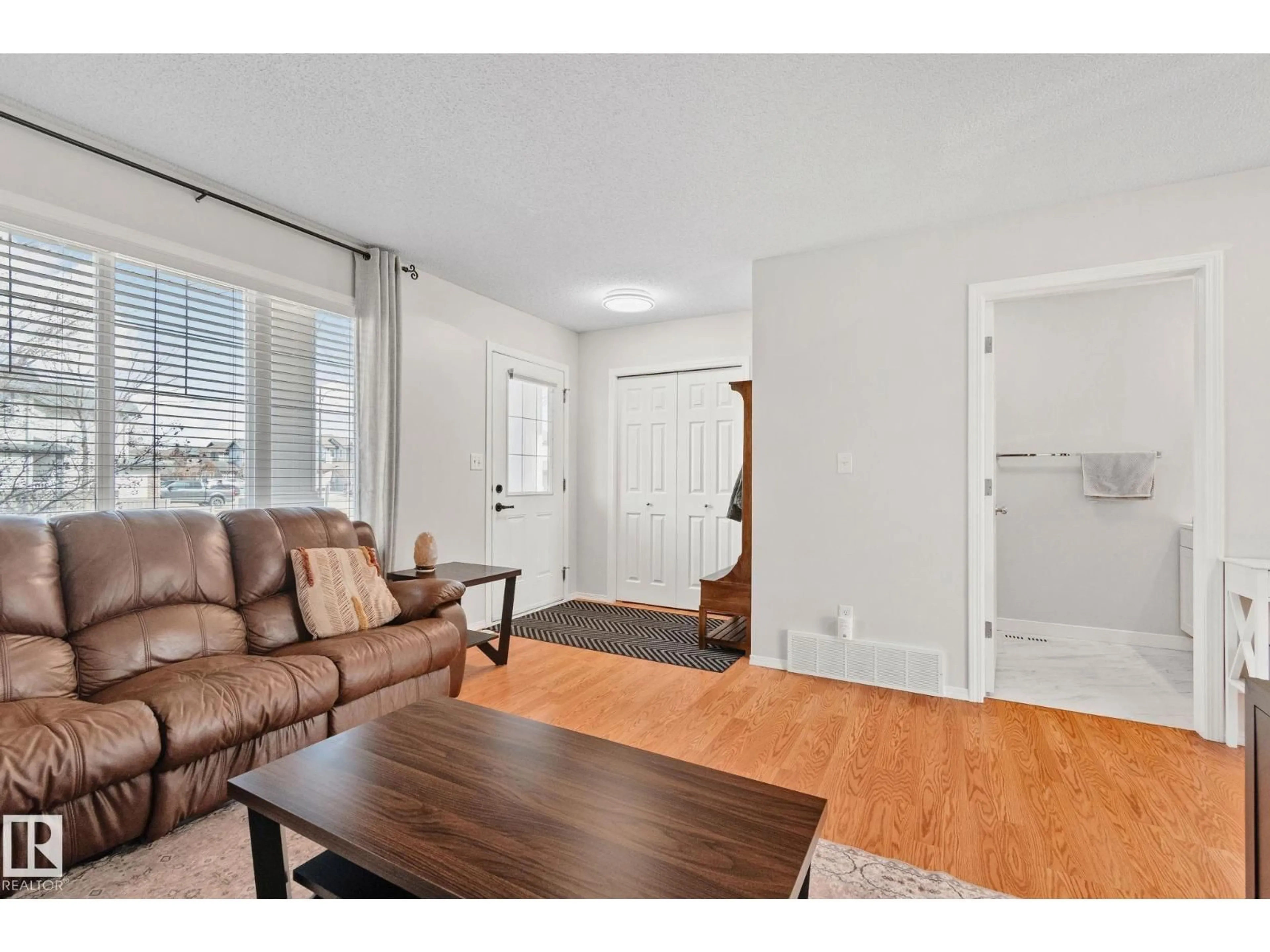 Living room with furniture, unknown for 14 ALLARD WY, Fort Saskatchewan Alberta T8L0C3