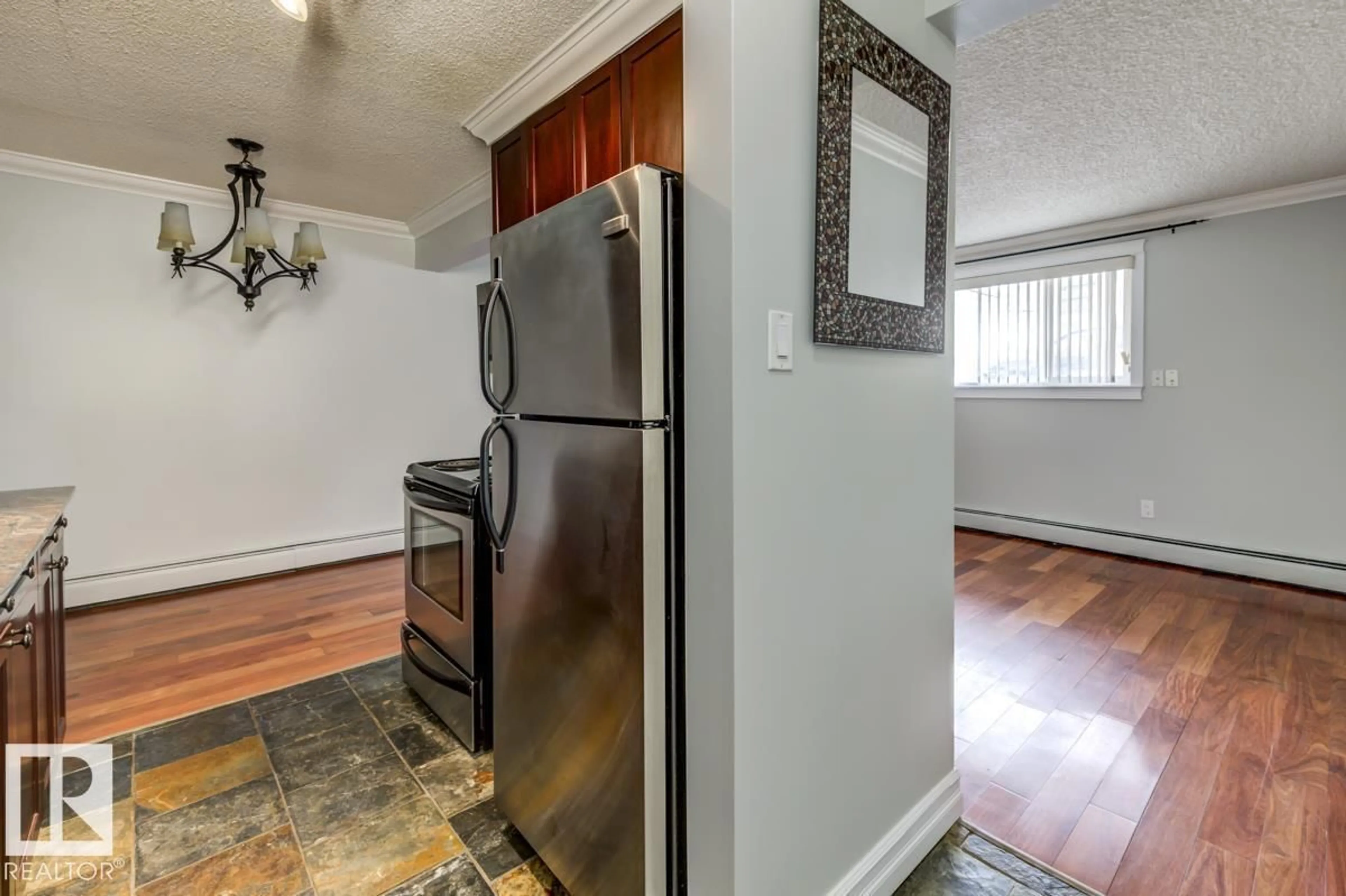 Standard kitchen, unknown for #106 - 10225 117 ST, Edmonton Alberta T5K1X7