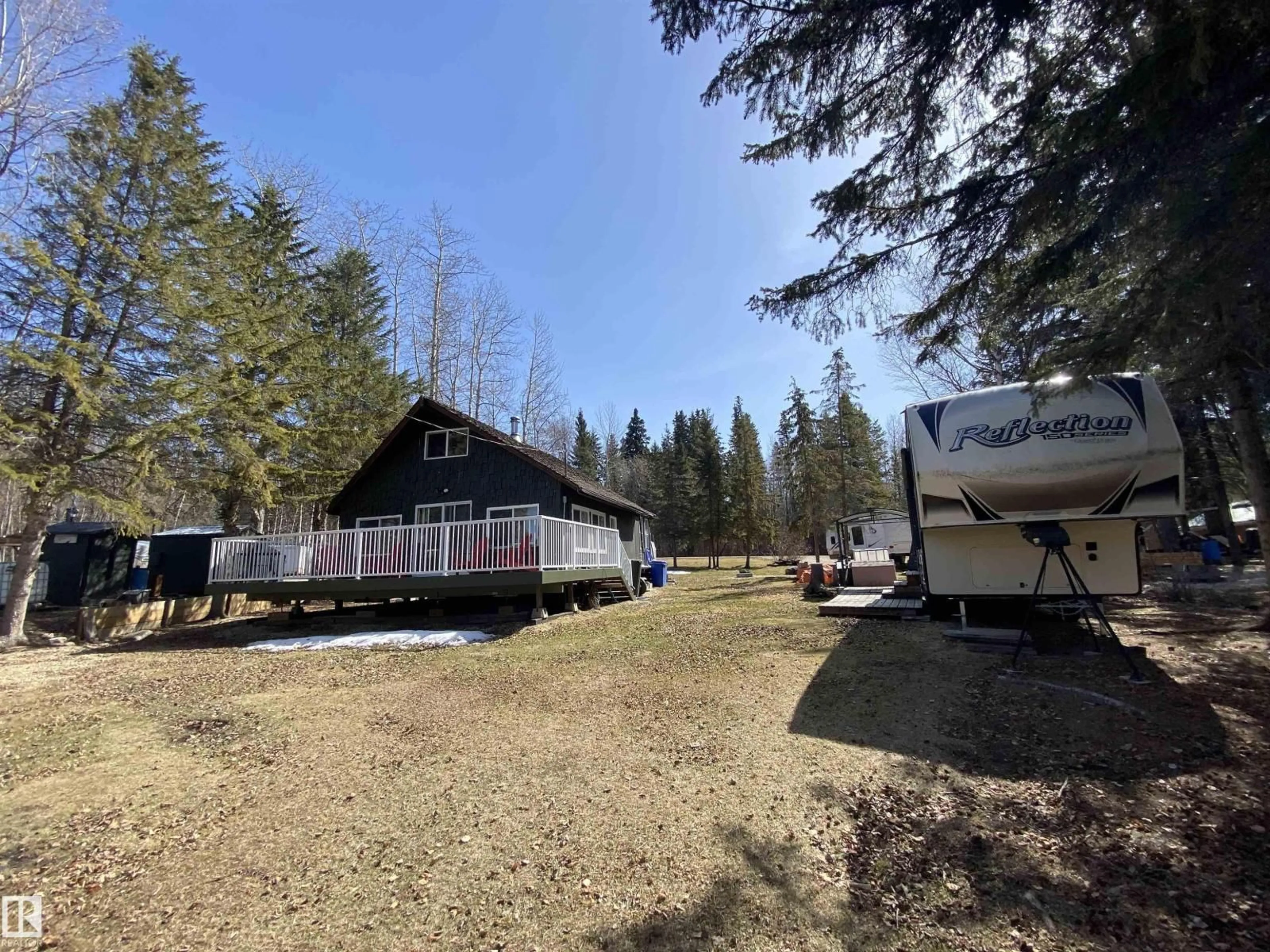A pic from outside/outdoor area/front of a property/back of a property/a pic from drone, unknown for 41 - 5414 TWP RD 535, Rural Parkland County Alberta T0E0V0