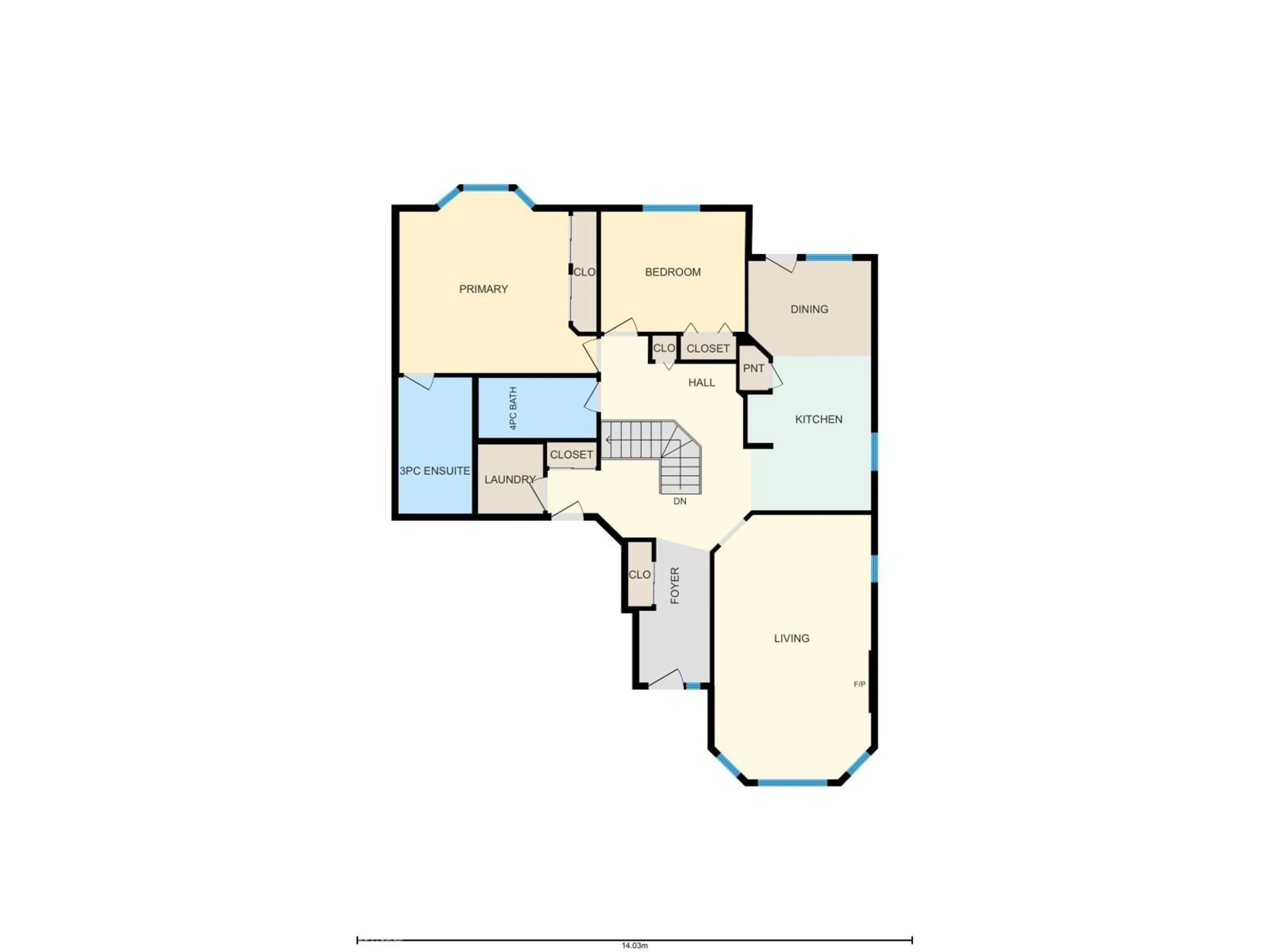 Floor plan for 128 BLACKBURN EAST DR, Edmonton Alberta T6W1B9