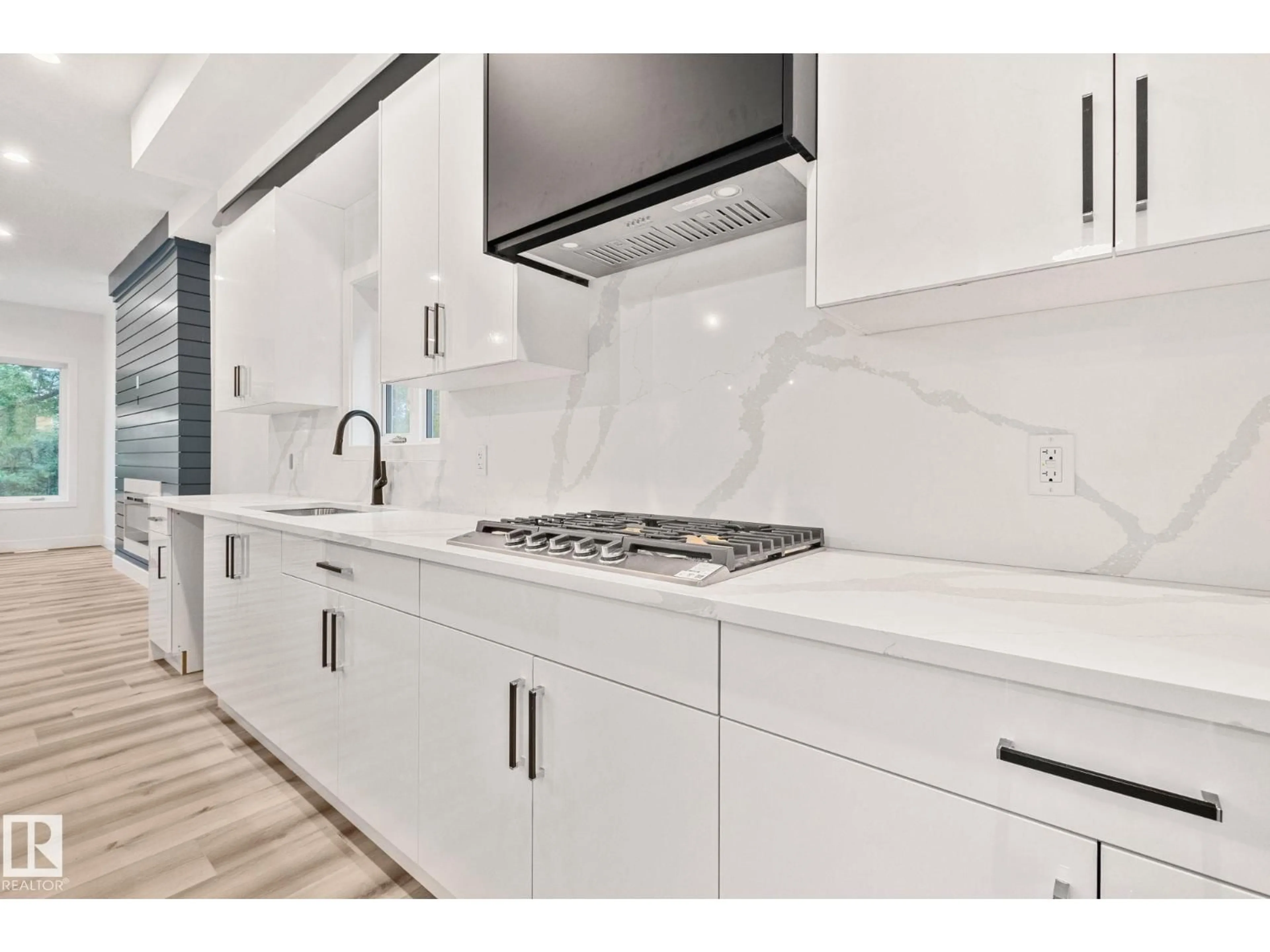 Open concept kitchen, ceramic/tile floor for NW - 11032 128 ST, Edmonton Alberta T5M0W6