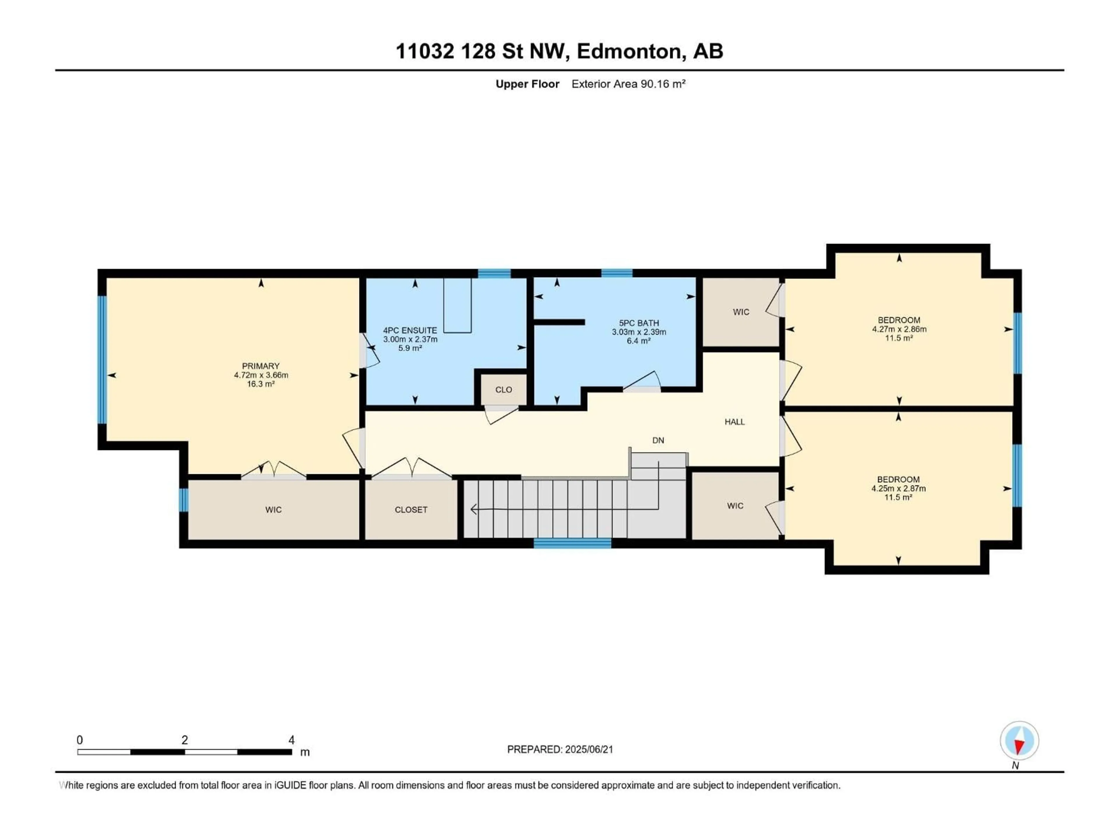 Floor plan for NW - 11032 128 ST, Edmonton Alberta T5M0W6