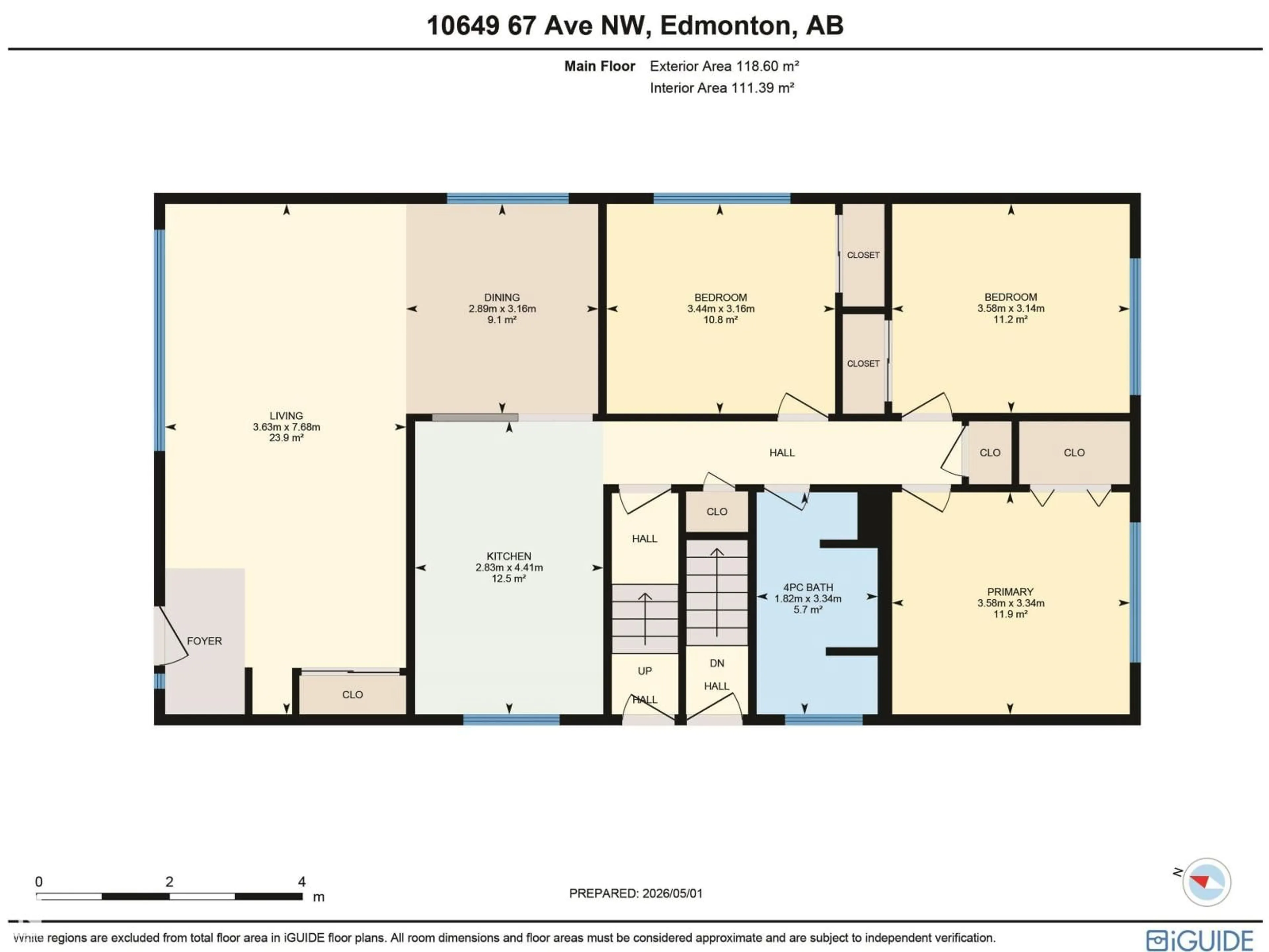 Floor plan for 10649 67 AV, Edmonton Alberta T6H1Z7