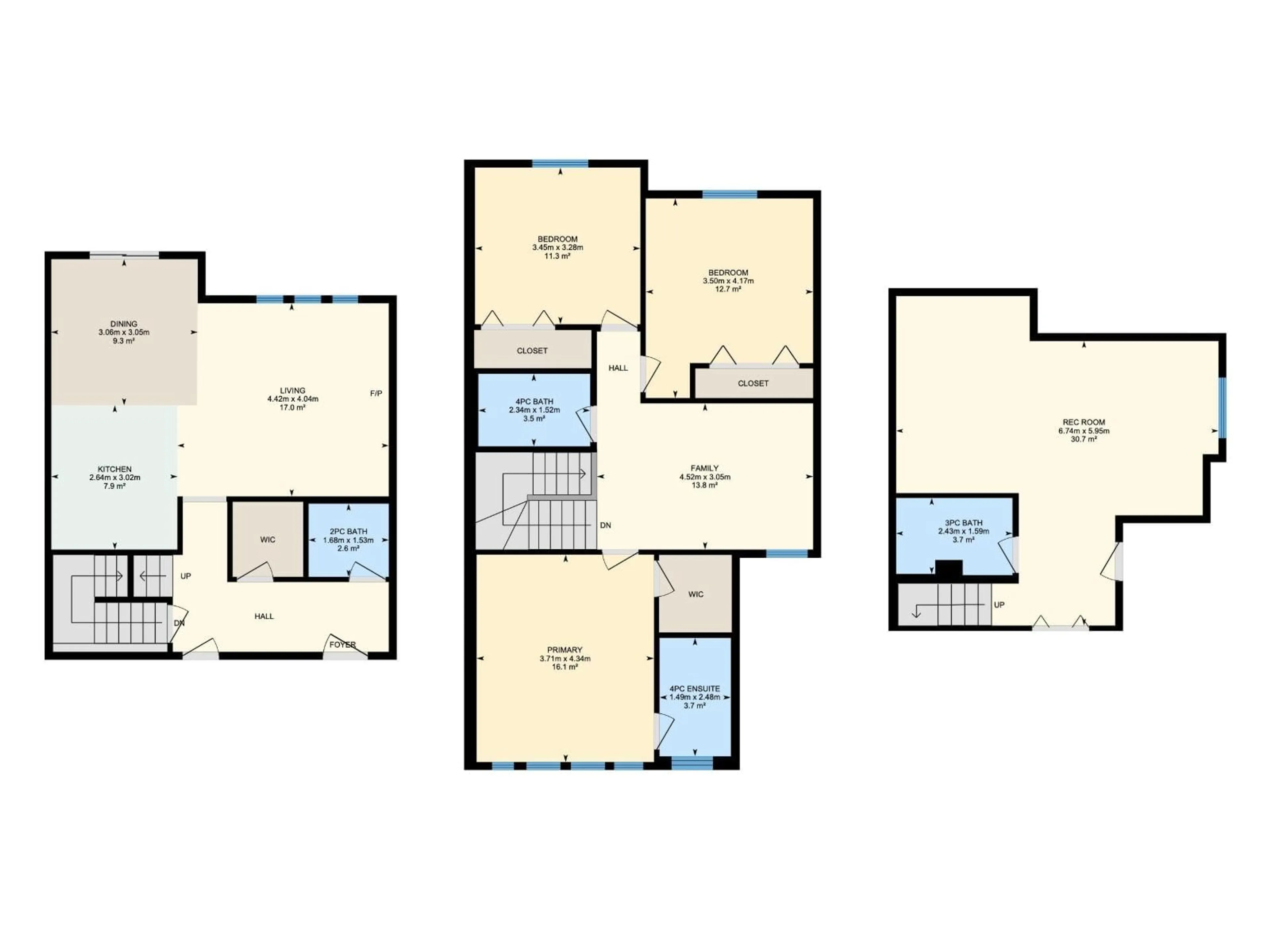 Floor plan for NW - 9538 SIMPSON CO, Edmonton Alberta T6R0T8