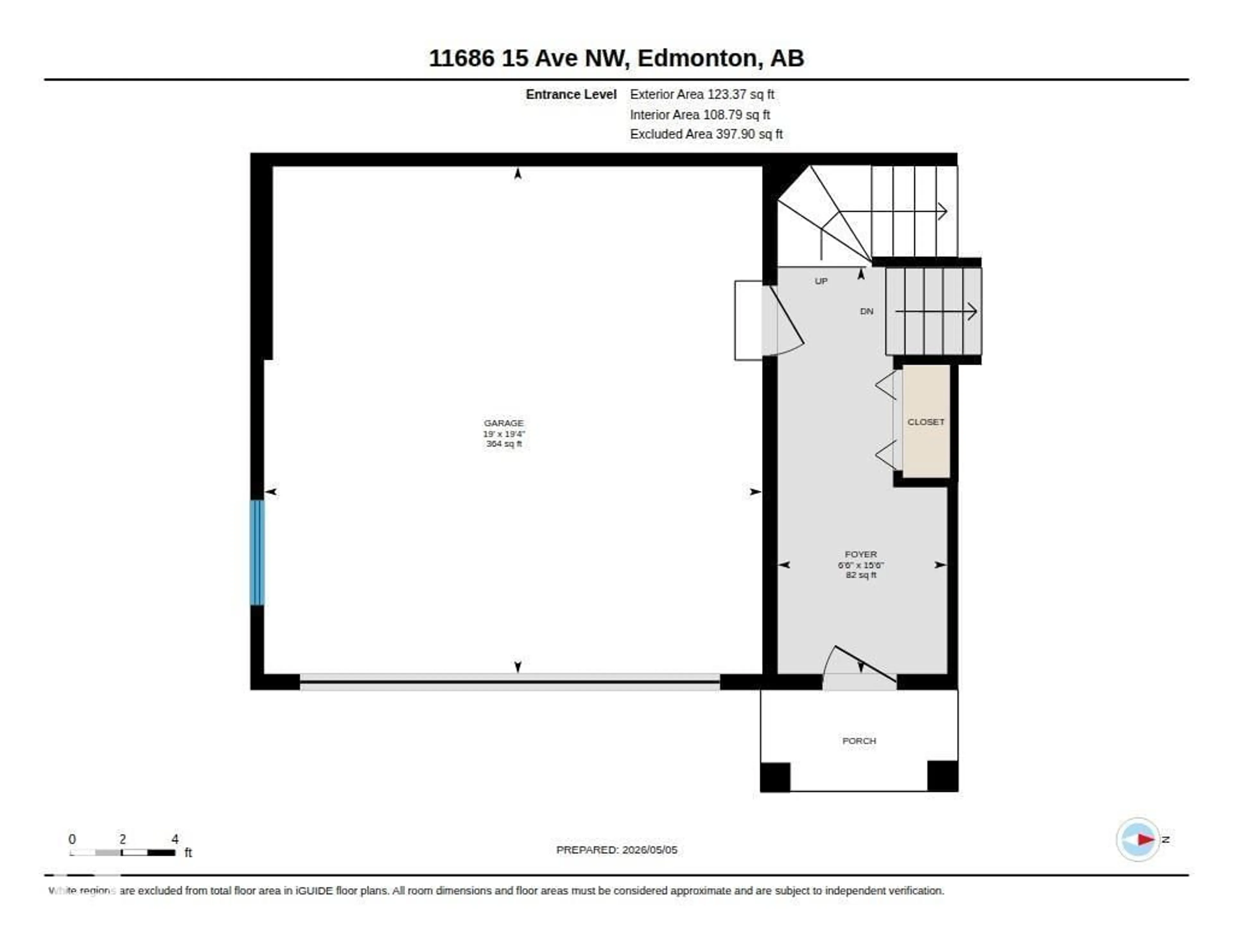 Floor plan for NW - 11686 15 AV, Edmonton Alberta T6J7E1