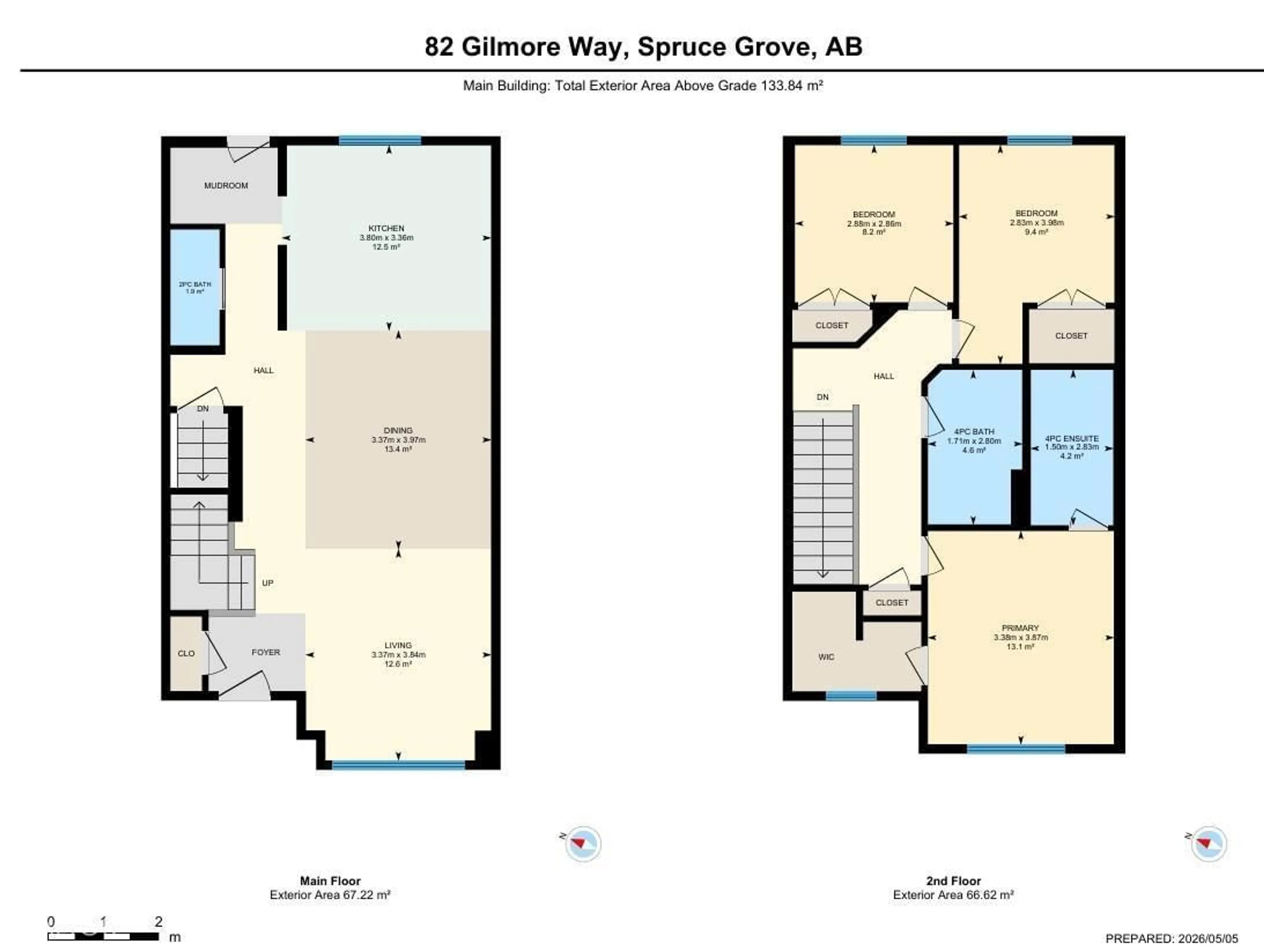 Floor plan for 82 GILMORE WY, Spruce Grove Alberta T7X0M5