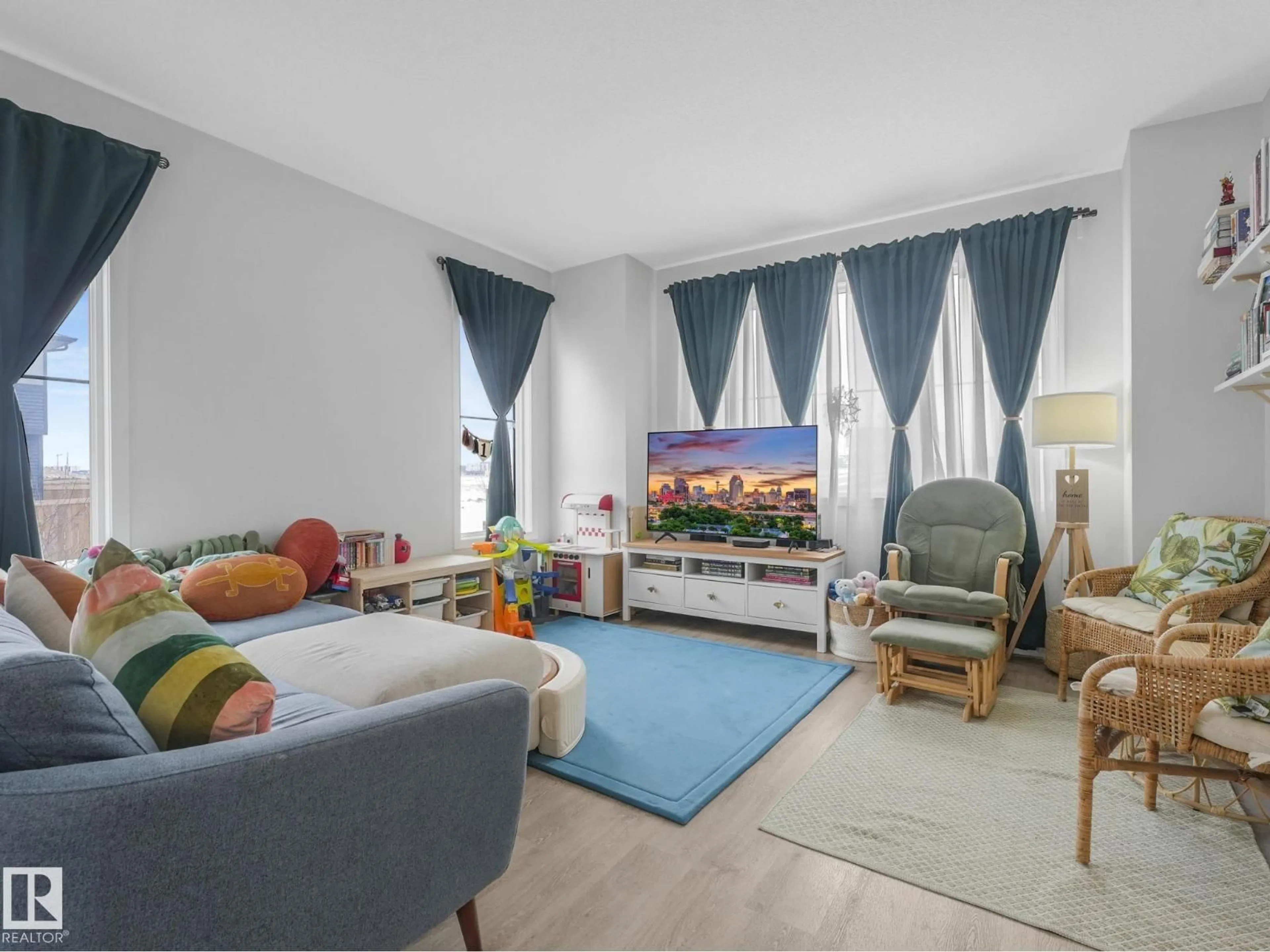 Living room with furniture, unknown for 1404 PODERSKY LI, Edmonton Alberta T6W4W4