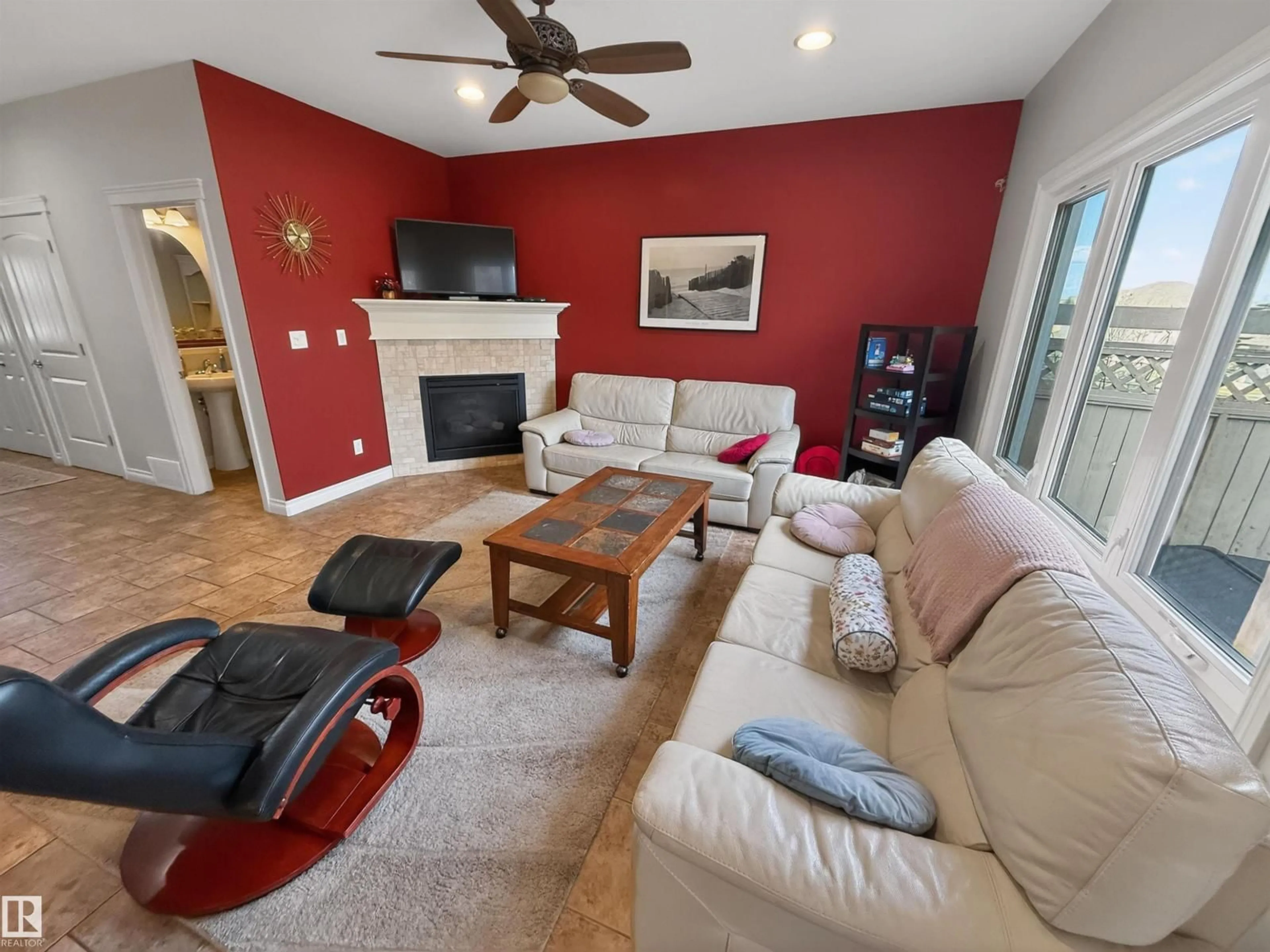 Living room with furniture, unknown for 25 VICTOR, Spruce Grove Alberta T7X0H2