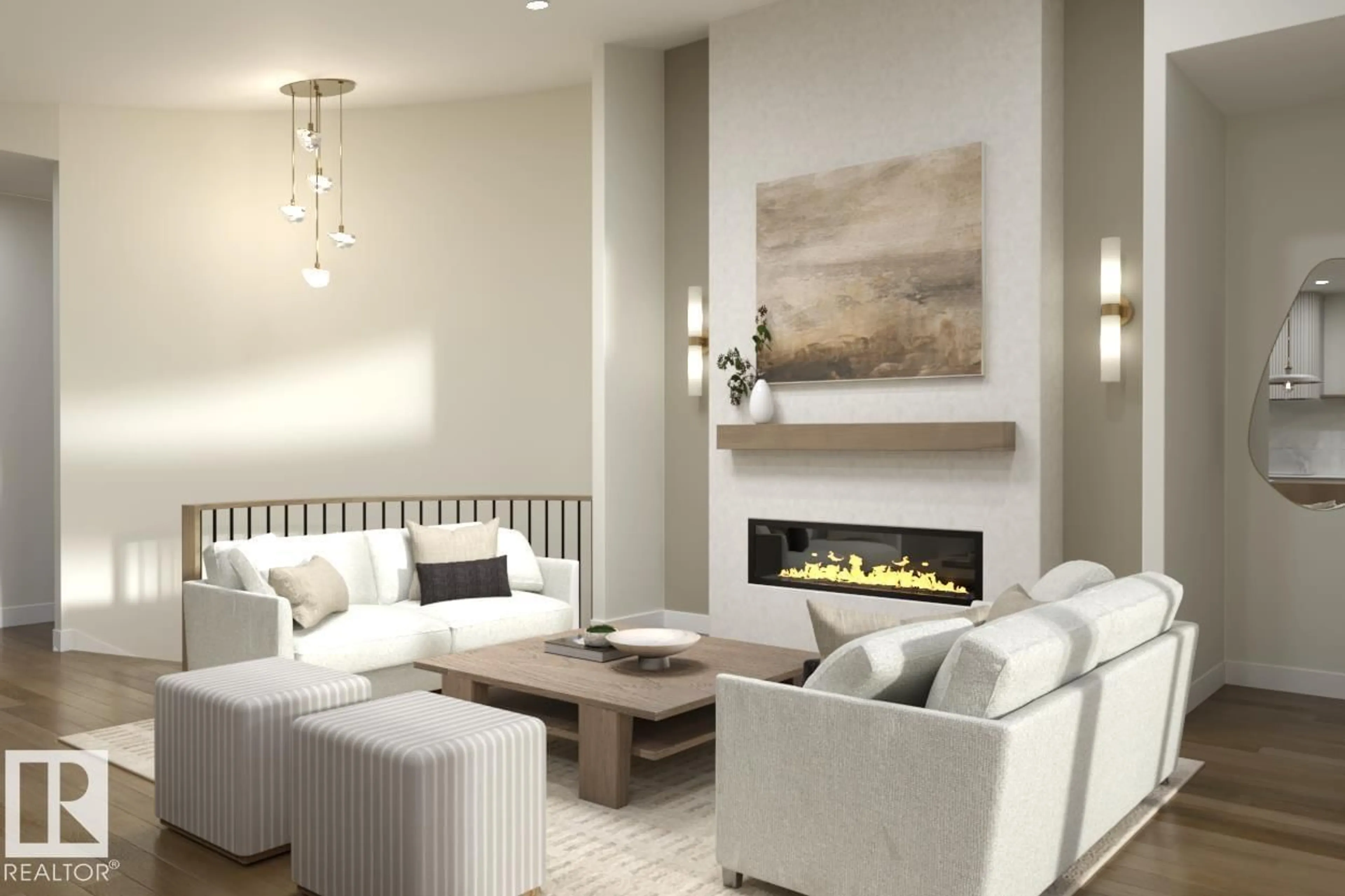 Living room with furniture, unknown for 240 HAYS RIDGE BV, Edmonton Alberta T6W4G6