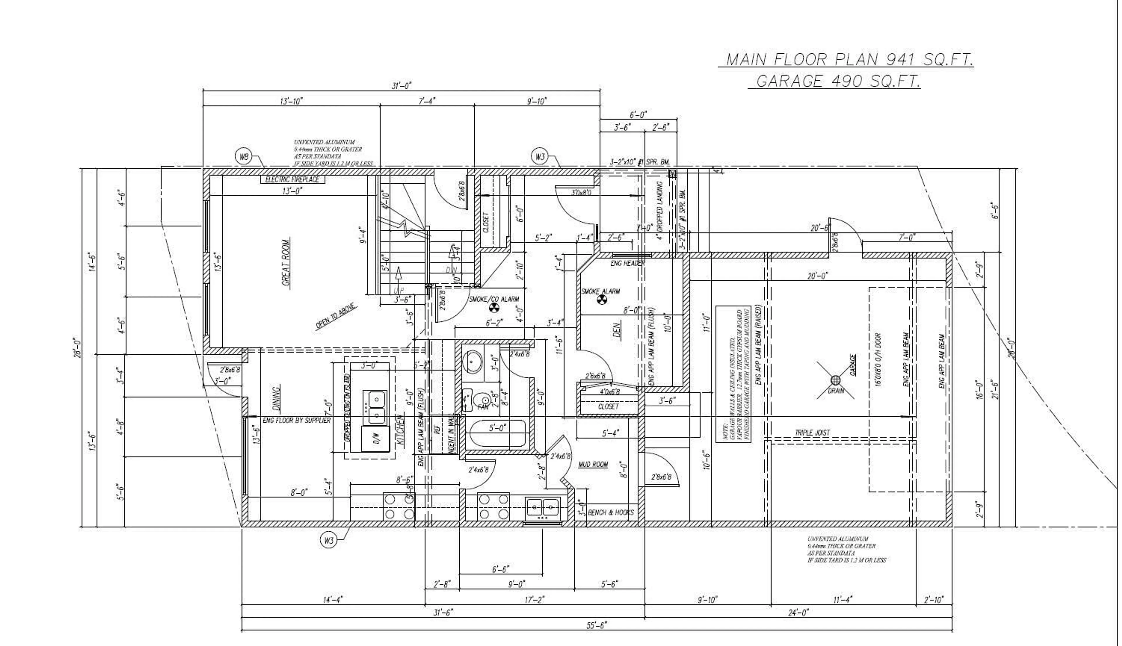 Floor plan for 372 CREEKSIDE GREEN, Leduc Alberta T9E1W5