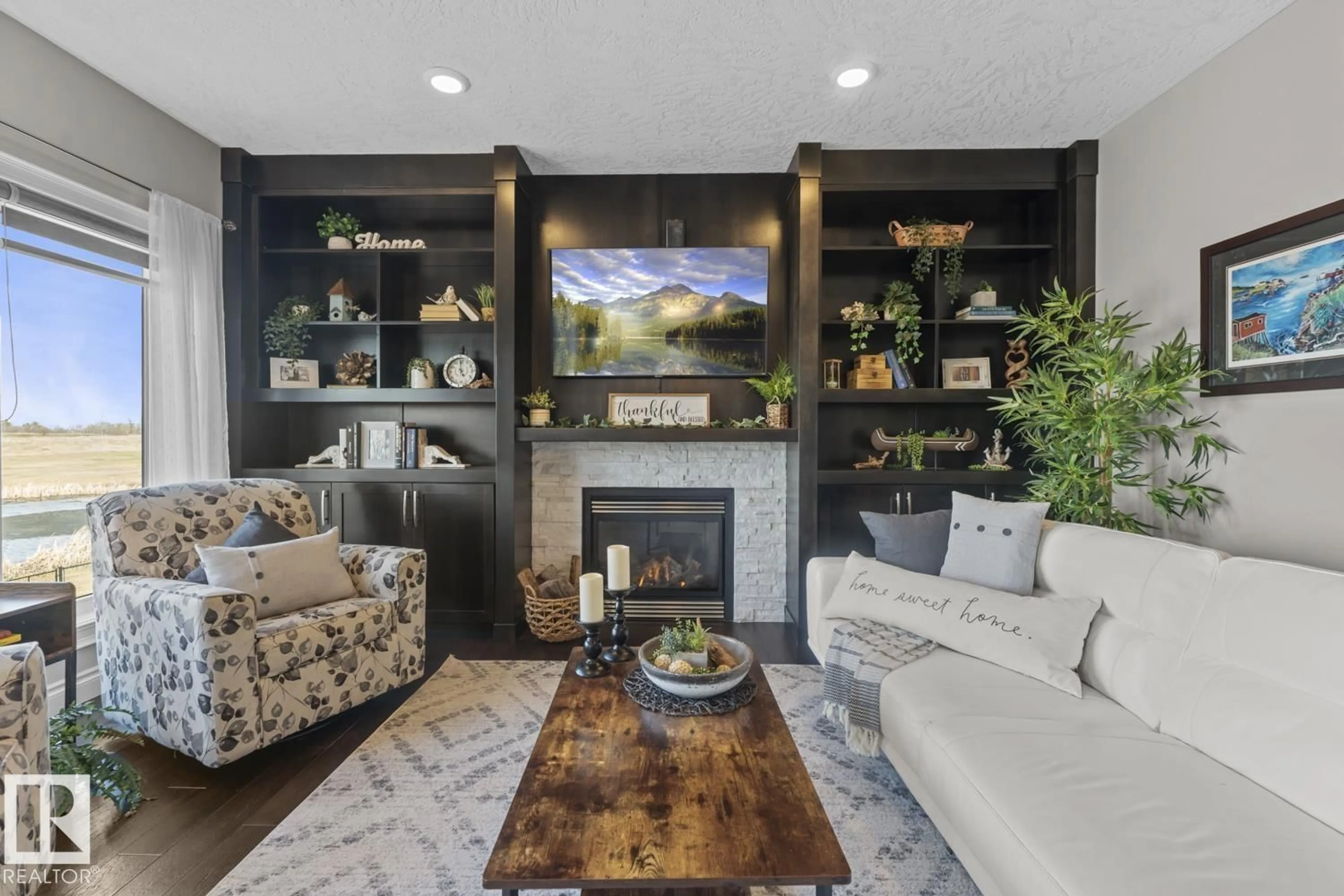 Living room with furniture, unknown for 3711 BEAU VISTA BV, Bonnyville Town Alberta T9N0C9