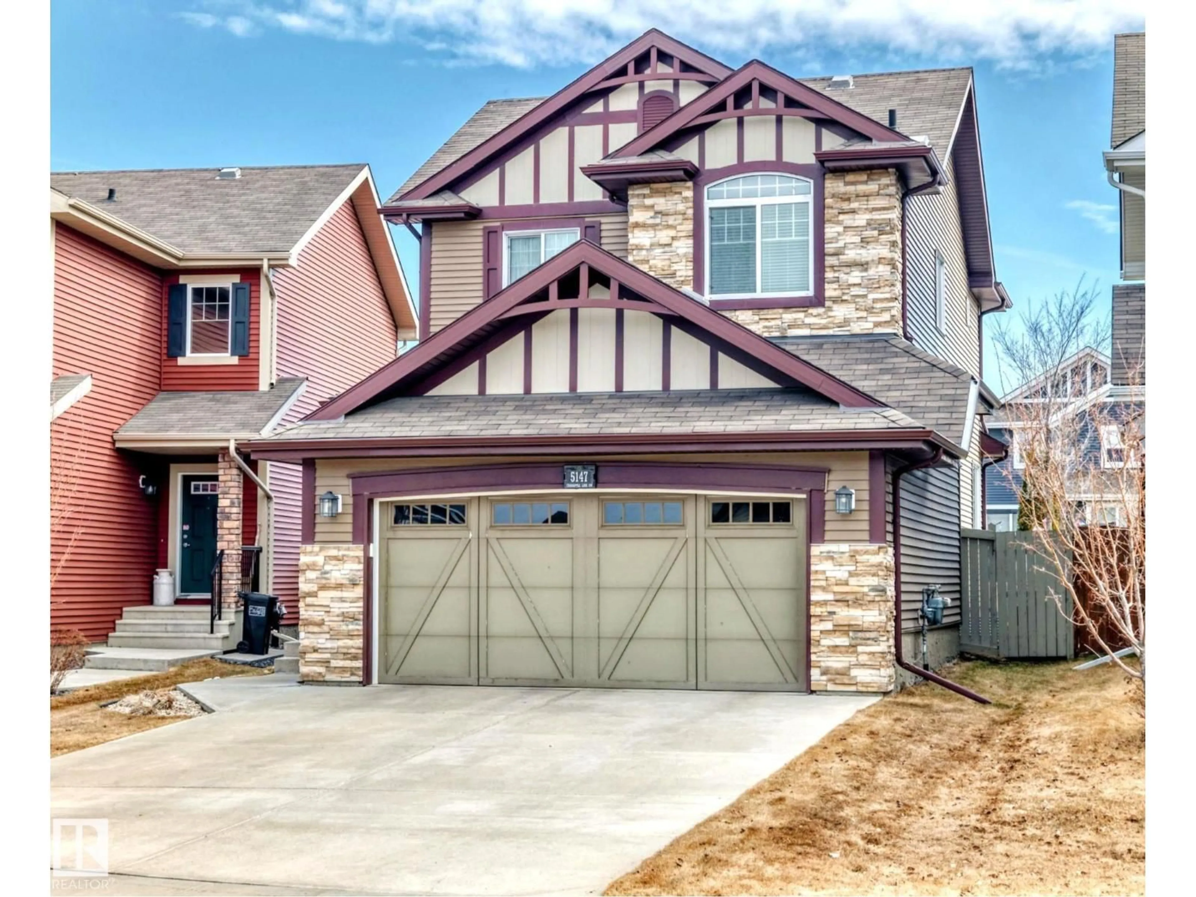 Home with brick exterior material, street for LI SW - 5147 CRABAPPLE LINK, Edmonton Alberta T6X1X1