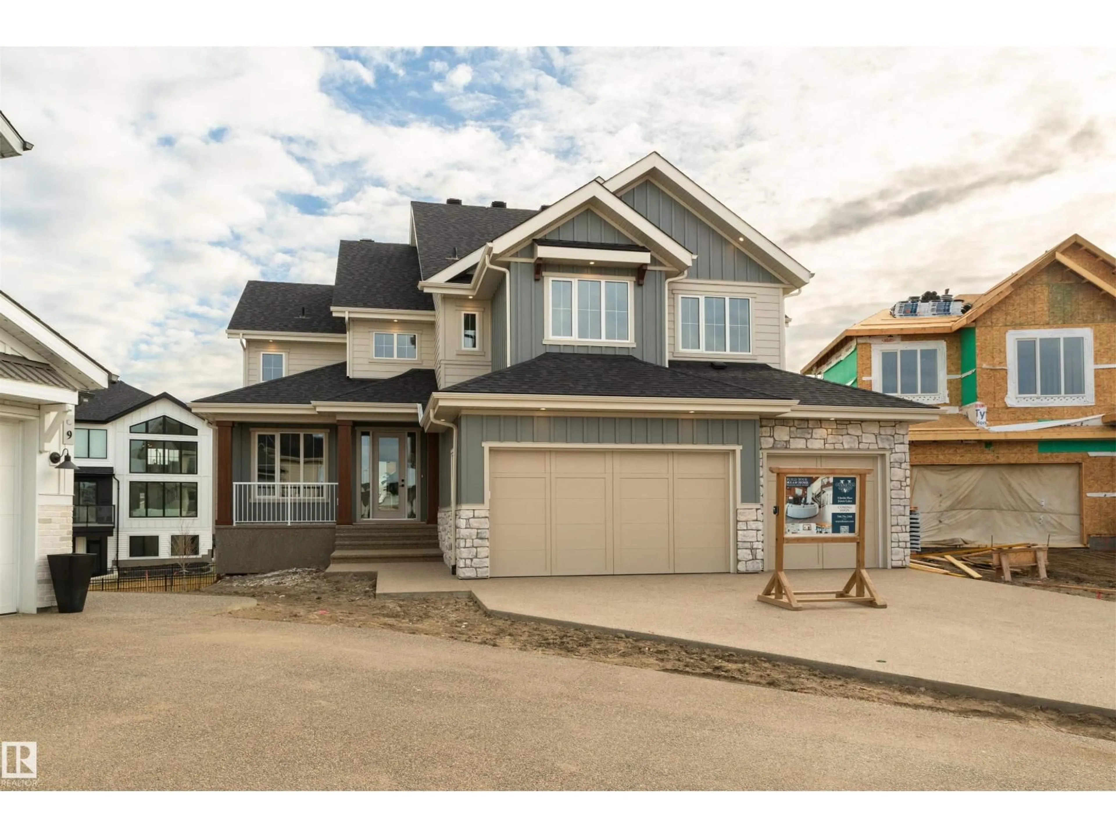 Home with vinyl exterior material, street for 8 JARDIN PL, St. Albert Alberta T8N8A2