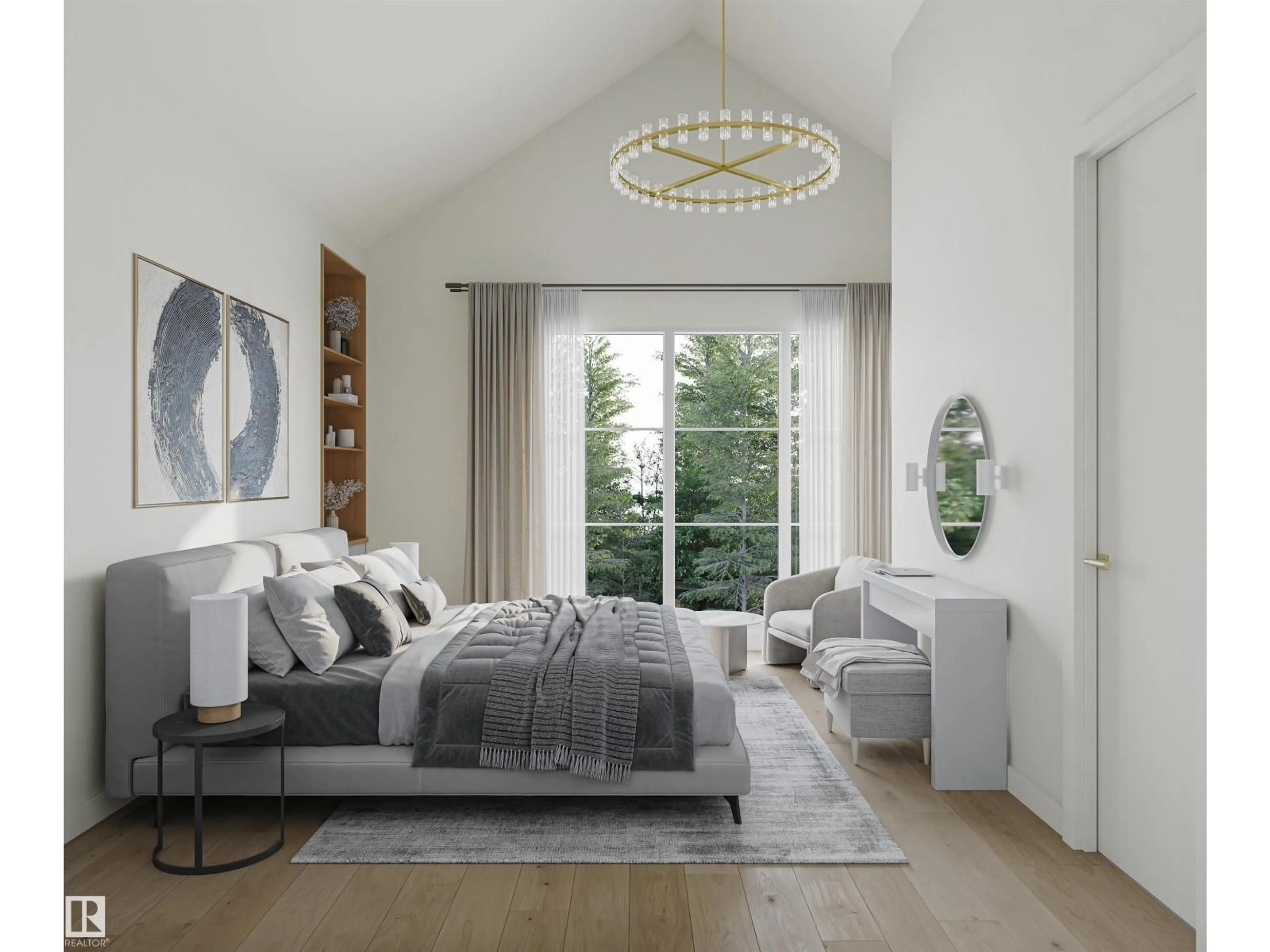 Bedroom with bed, unknown for 14344 92A AV, Edmonton Alberta T5R5E4
