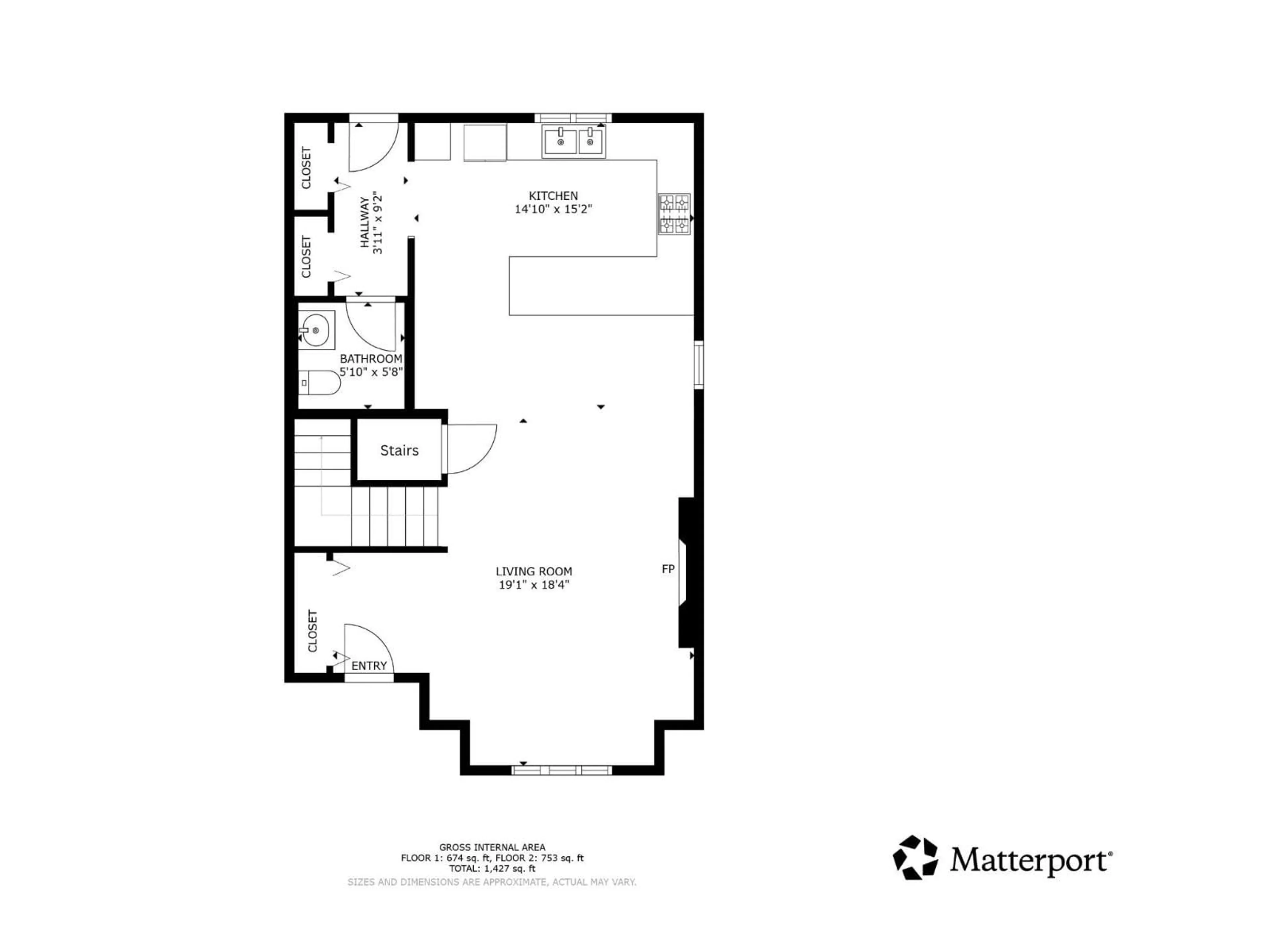 Floor plan for 39 GREENBURY BV, Spruce Grove Alberta T7X0A7