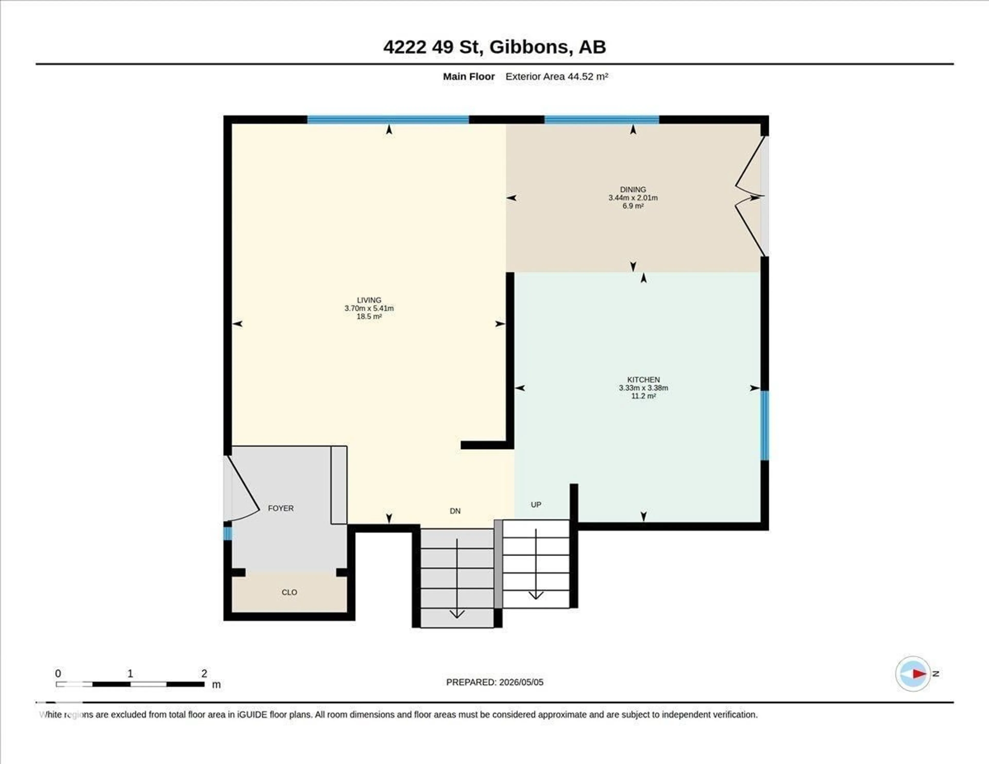 Floor plan for 4222 49 ST, Gibbons Alberta T0A1N0