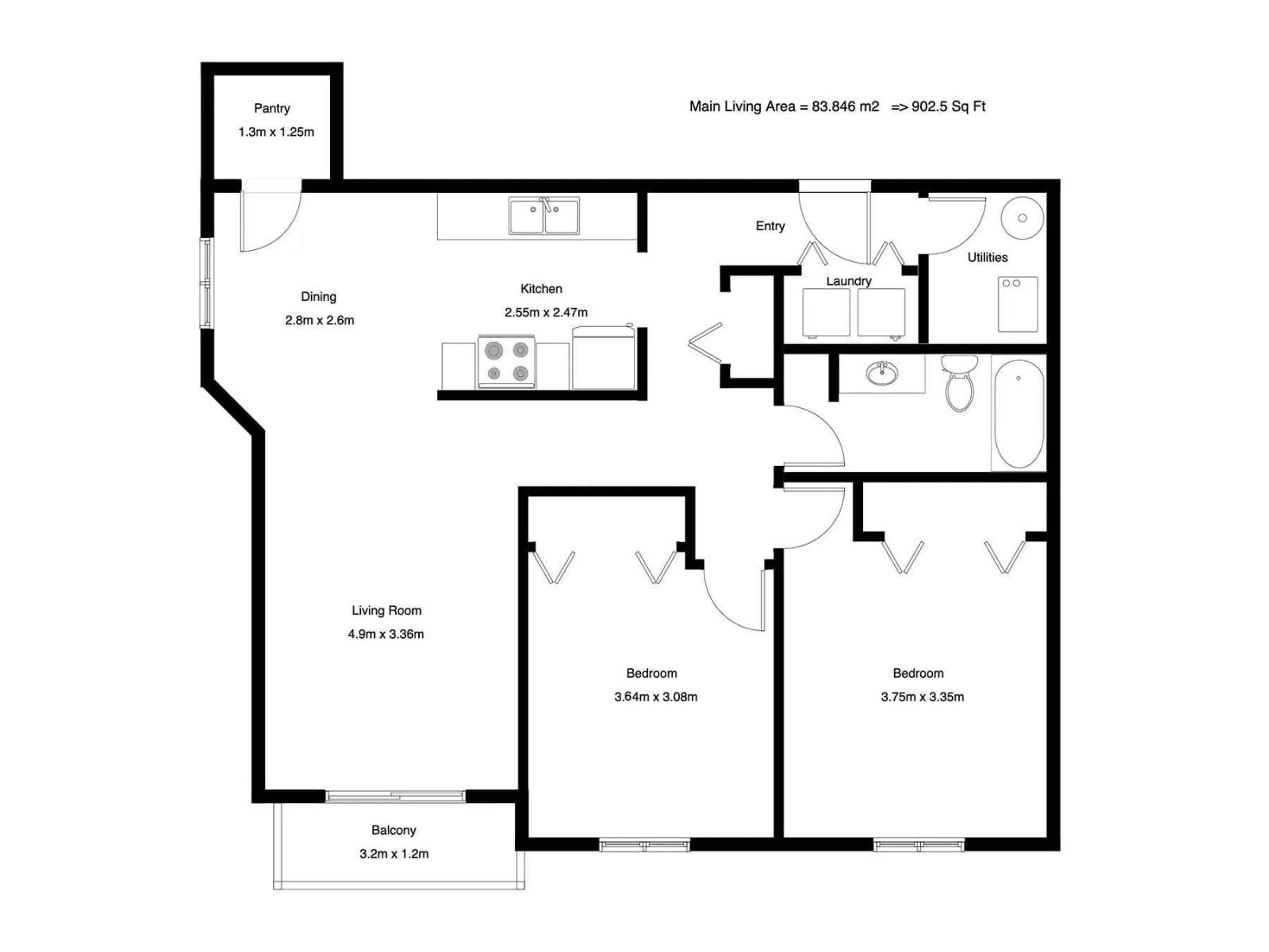 Floor plan for #307 - 620 KING ST, Spruce Grove Alberta T7X4K1