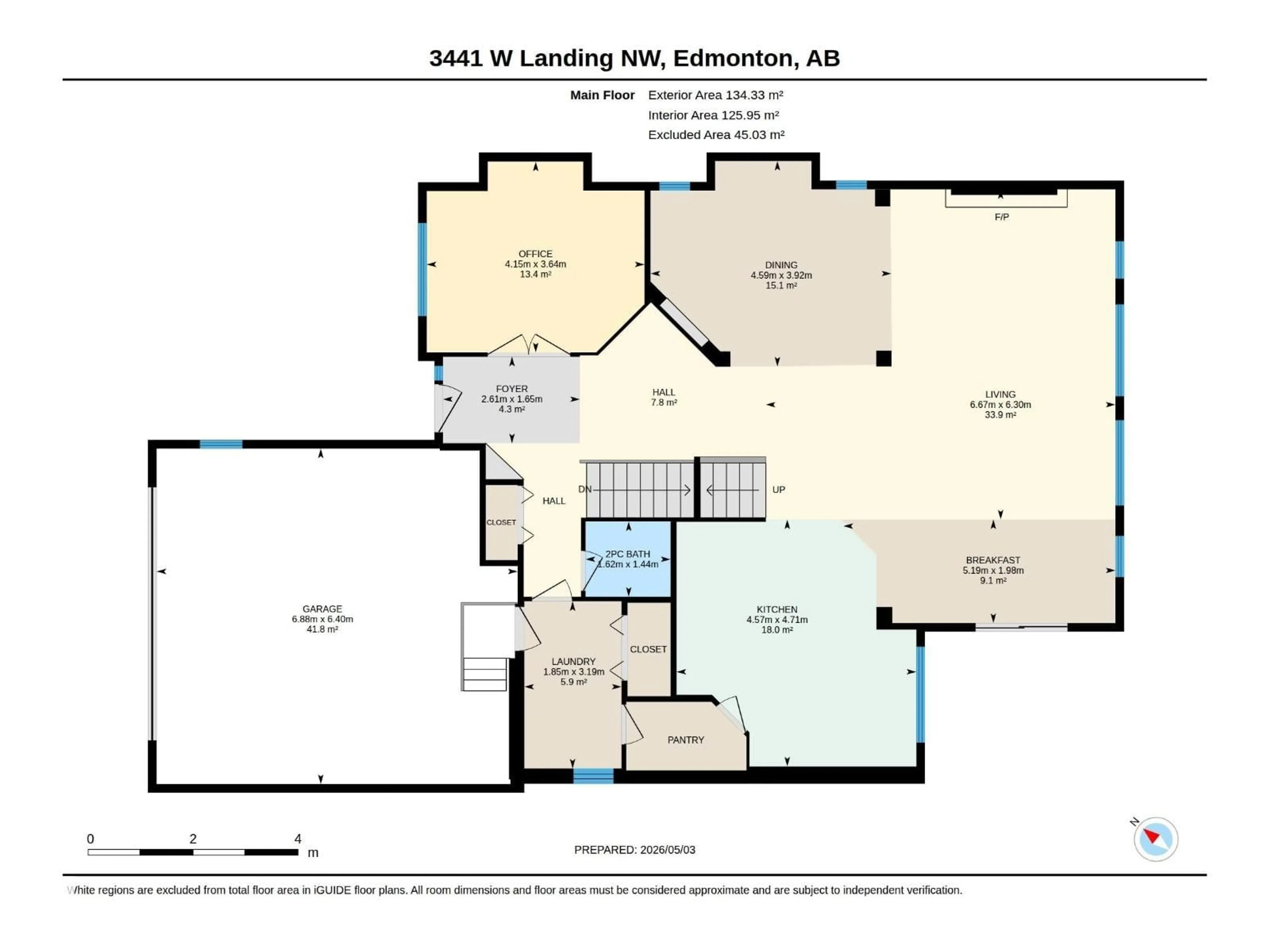 Floor plan for NW - 3441 WEST LANDING LD, Edmonton Alberta T6W0T4