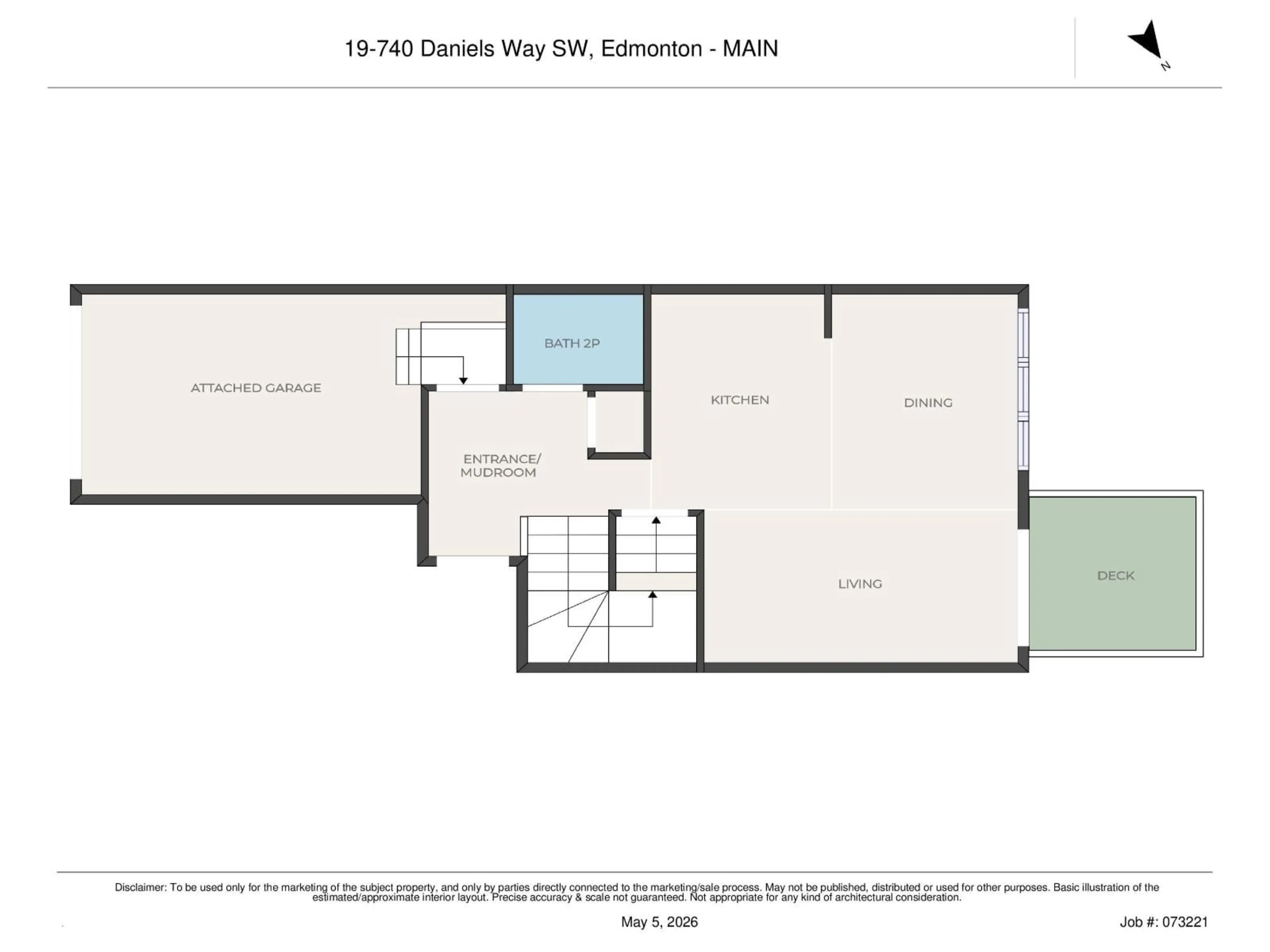 Floor plan for 740 - 19 DANIELS WY, Edmonton Alberta T6W5N1
