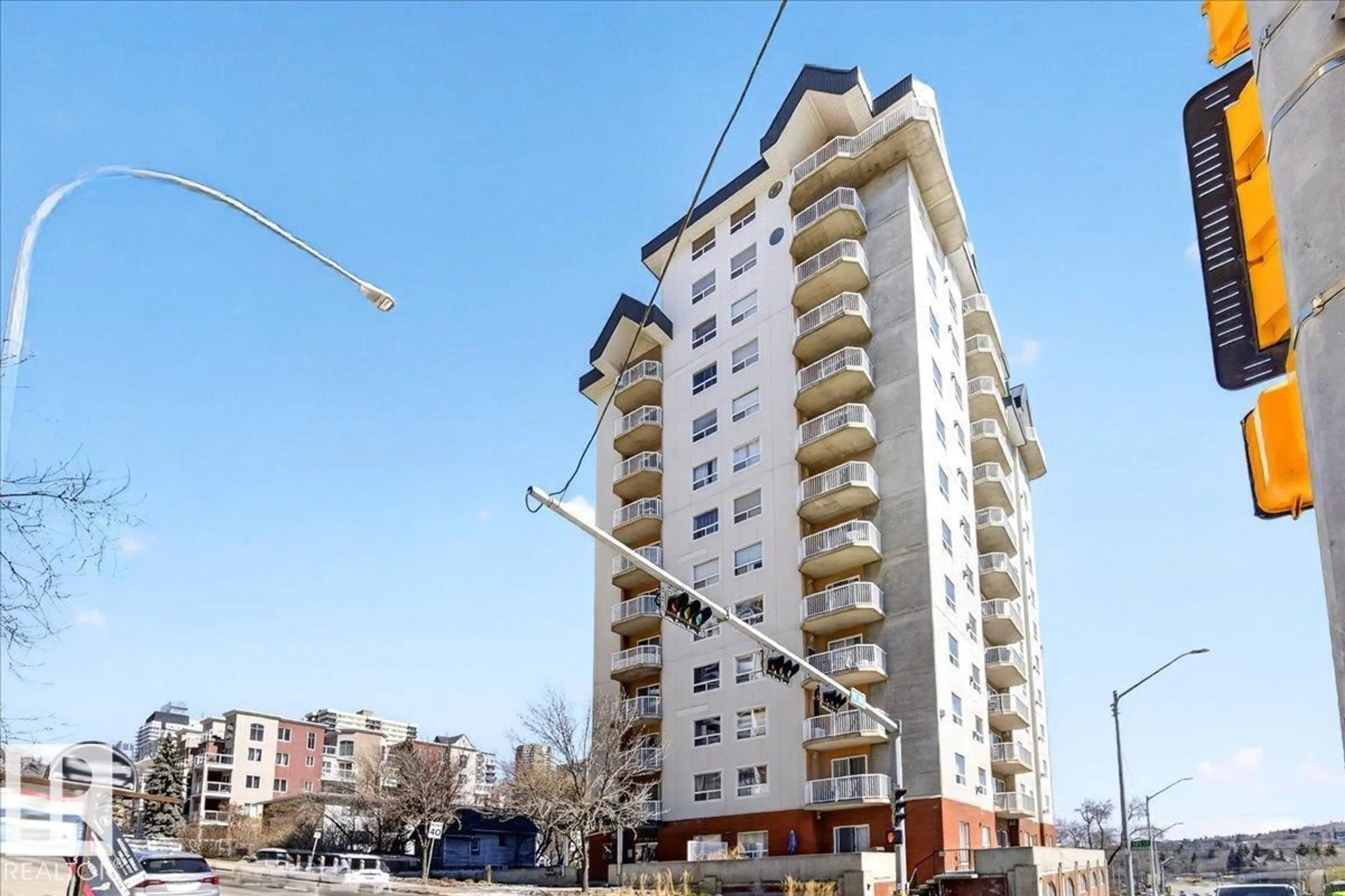 Balcony in the apartment, building for 701 - 9707 105 ST, Edmonton Alberta T5K2Y4