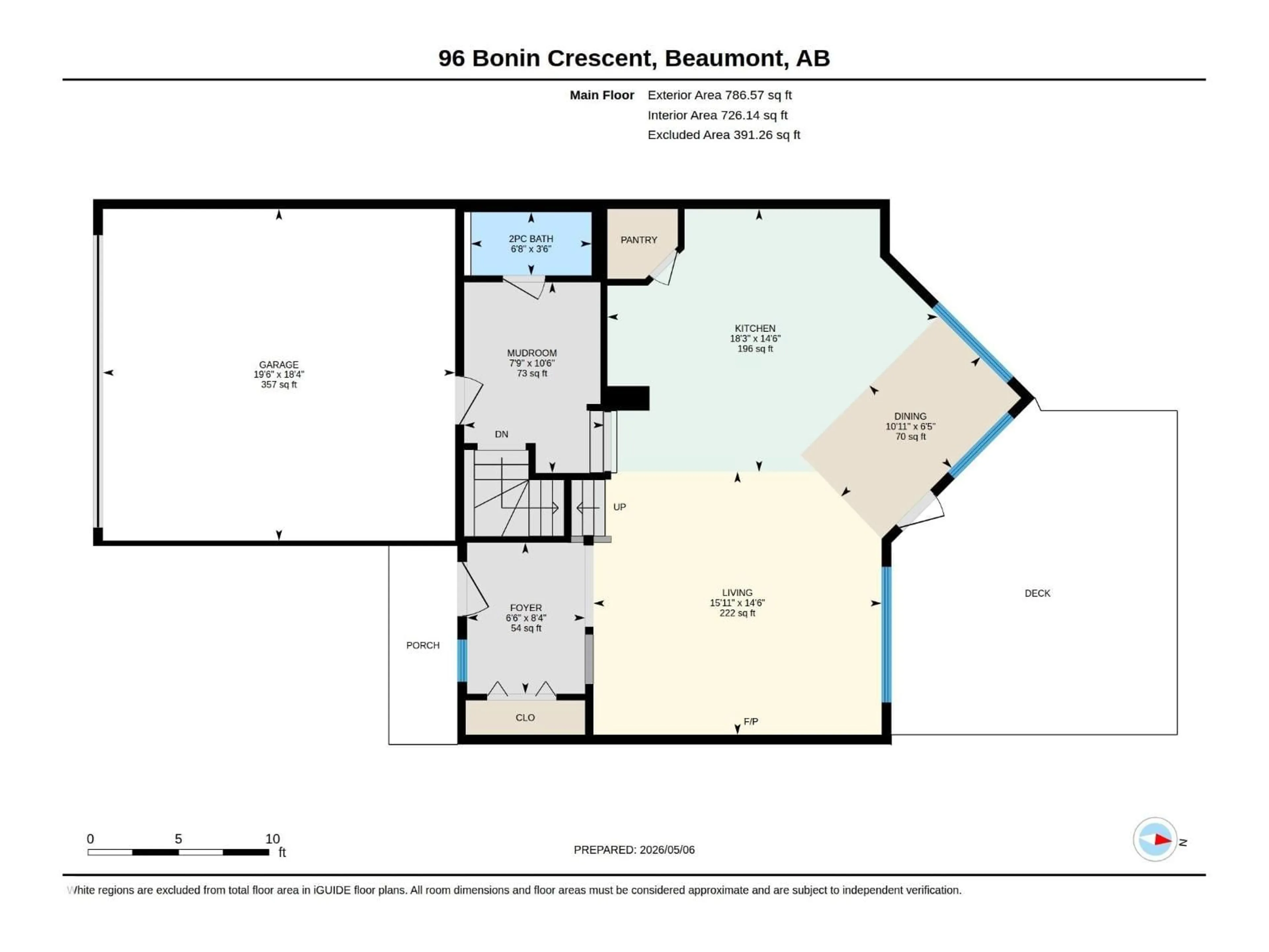 Floor plan for 96 BONIN CR, Beaumont Alberta T4X1N7